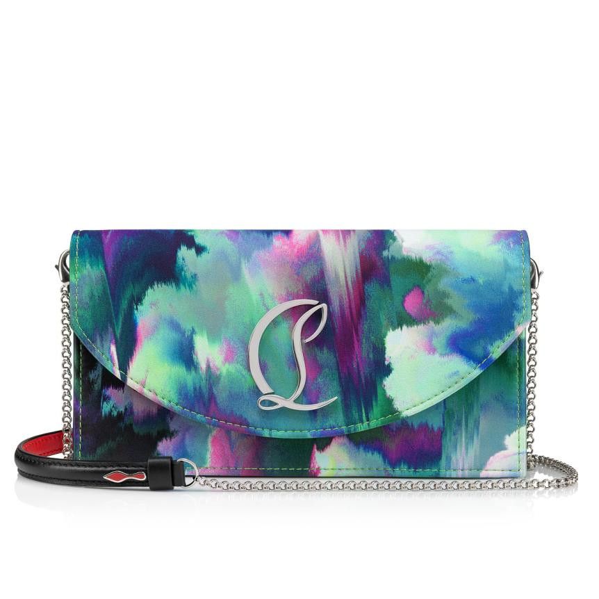 Christian Louboutin o1s1wg111124 Size: OS/ Loubi54 Crepe Clutch in Multicolor Size ONE SIZE - 1 Thumbnail