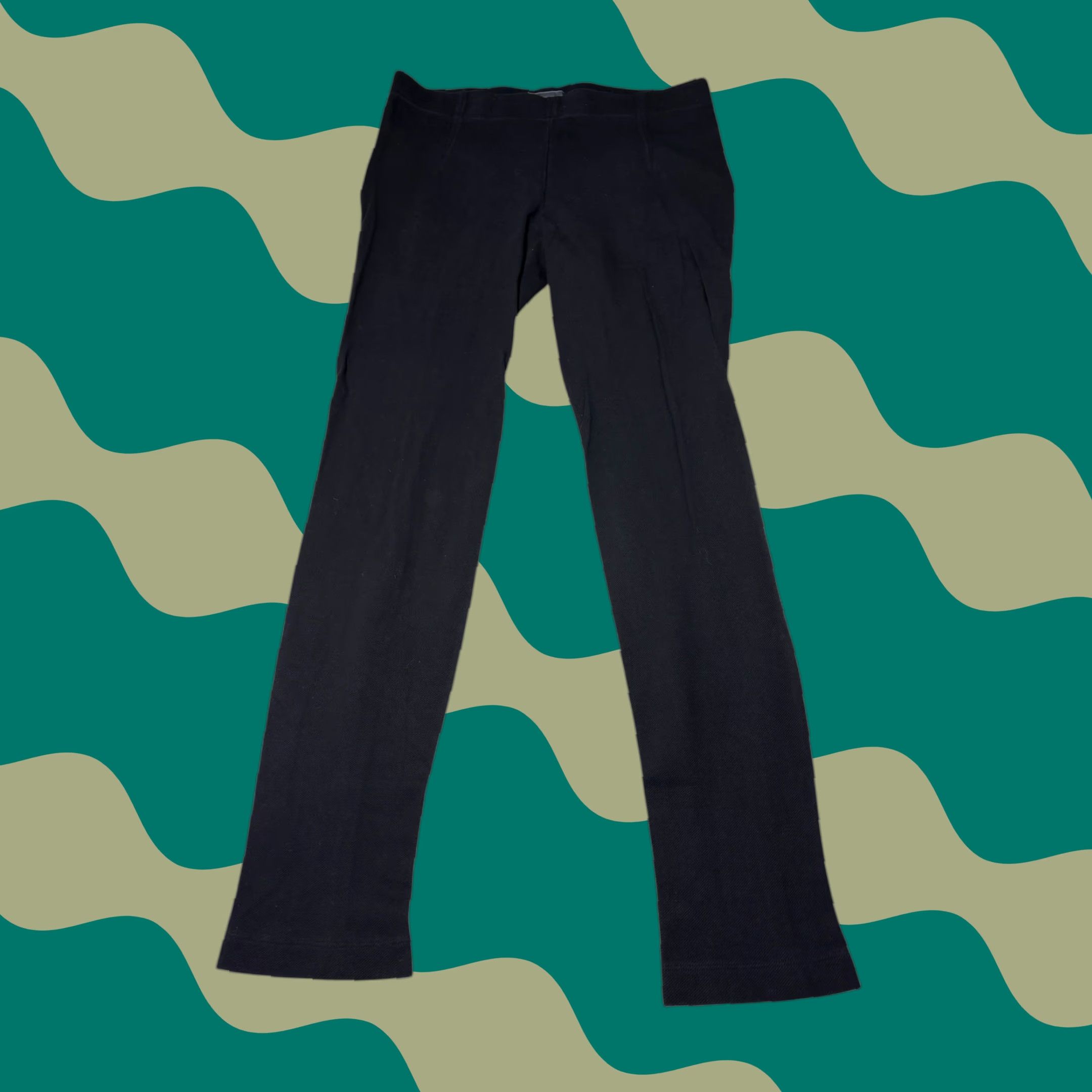 Vince Vince Black Textured Ponte Knit Leggings Slim Fit Pants Large W32 L31 Size 36" / US 14 / IT 50 - 1 Thumbnail