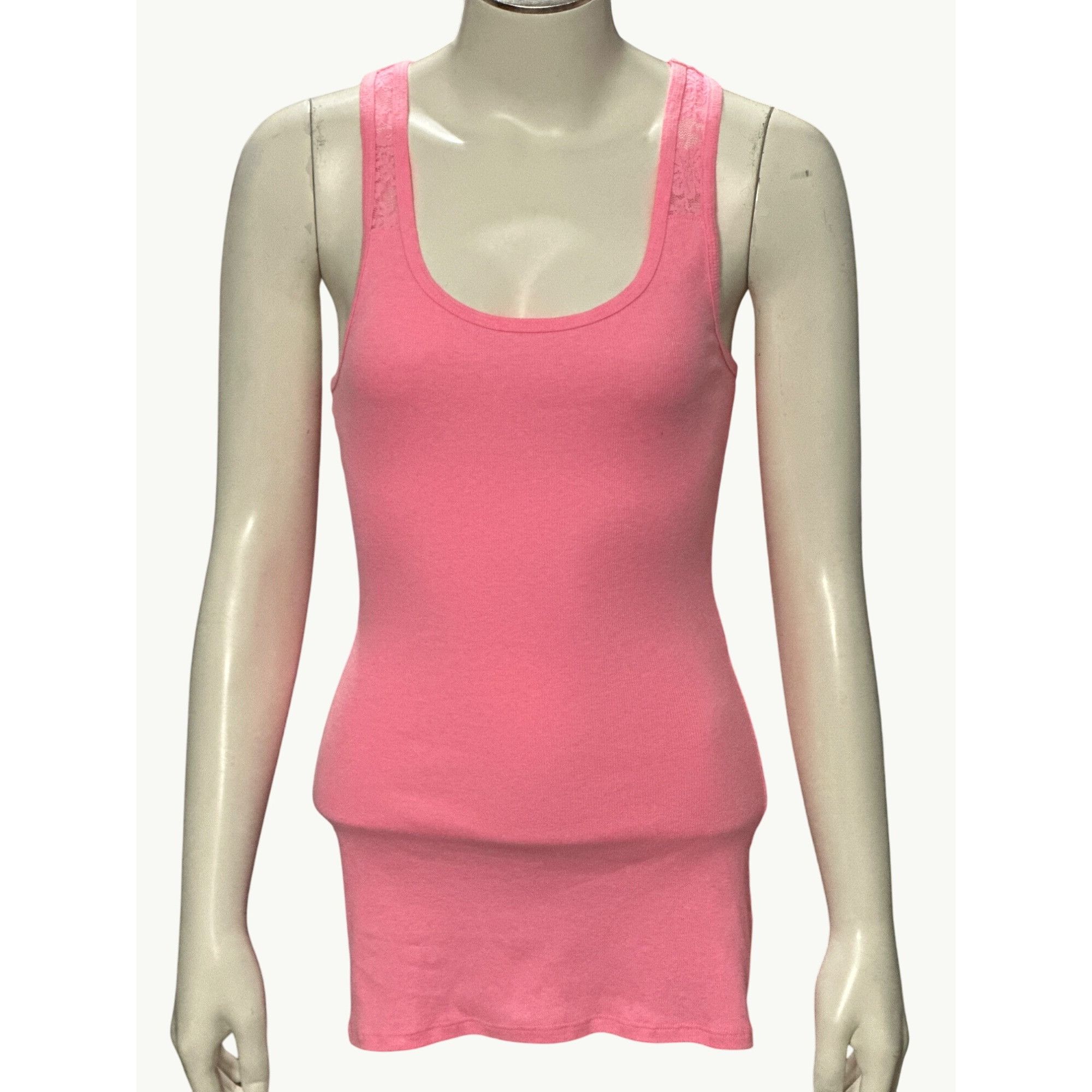 Other CCC Pink Lace Racerback Tank Top Size Small Size S / US 4 / IT 40 - 1 Thumbnail