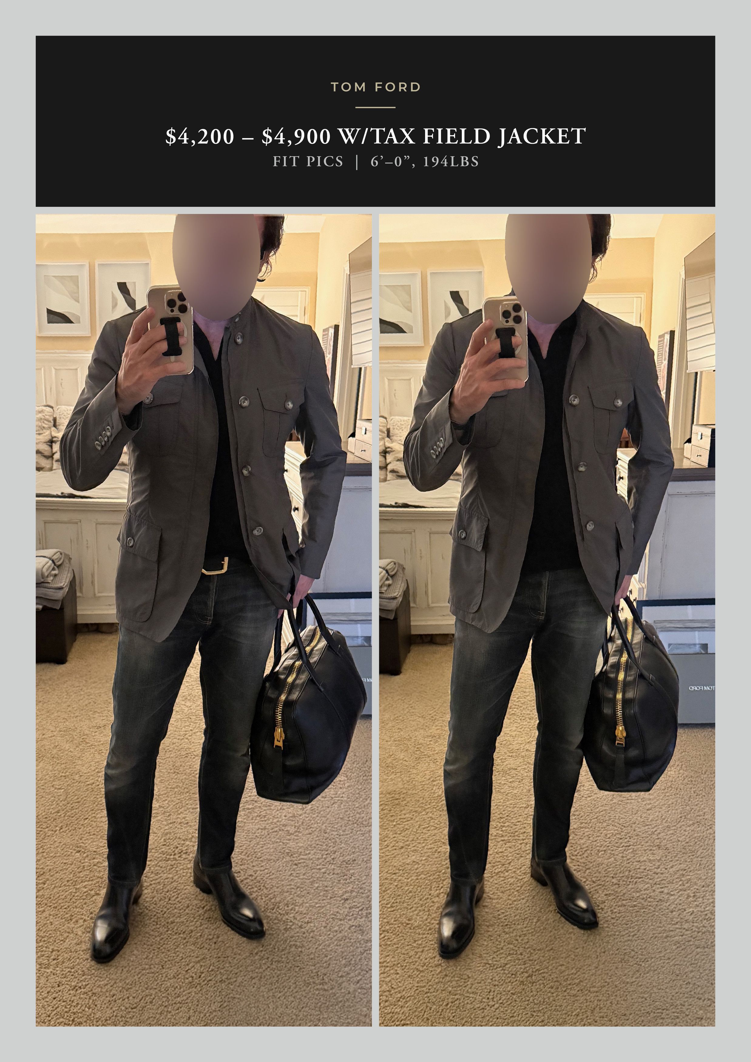 Tom Ford Effortless Cool Rare $4,200 w/tax New TOM FORD Field Jacket Size US M / EU 48-50 / 2 - 2 Thumbnail