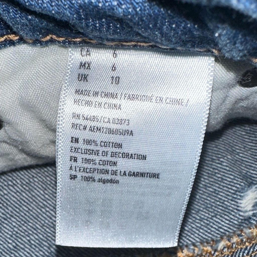 American Eagle Outfitters American Eagle Denim Mini Skirt Blue Women's Size 6. Size 28" / US 6 / IT 42 - 7 Thumbnail