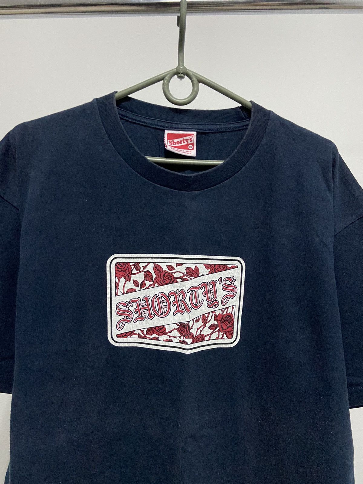 Shorty's Skateboards × Vintage Shorty's skate big box logo 🌹 roses vintage t shirt Size US XL / EU 56 / 4 - 2 Thumbnail