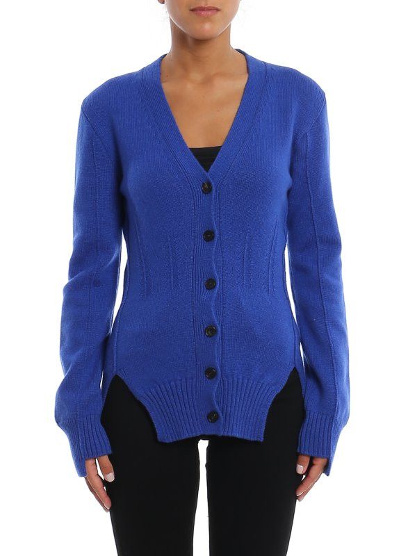 Alexander McQueen o1y0325 Cardigan in Blue Size M / US 6-8 / IT 42-44 - 3 Thumbnail