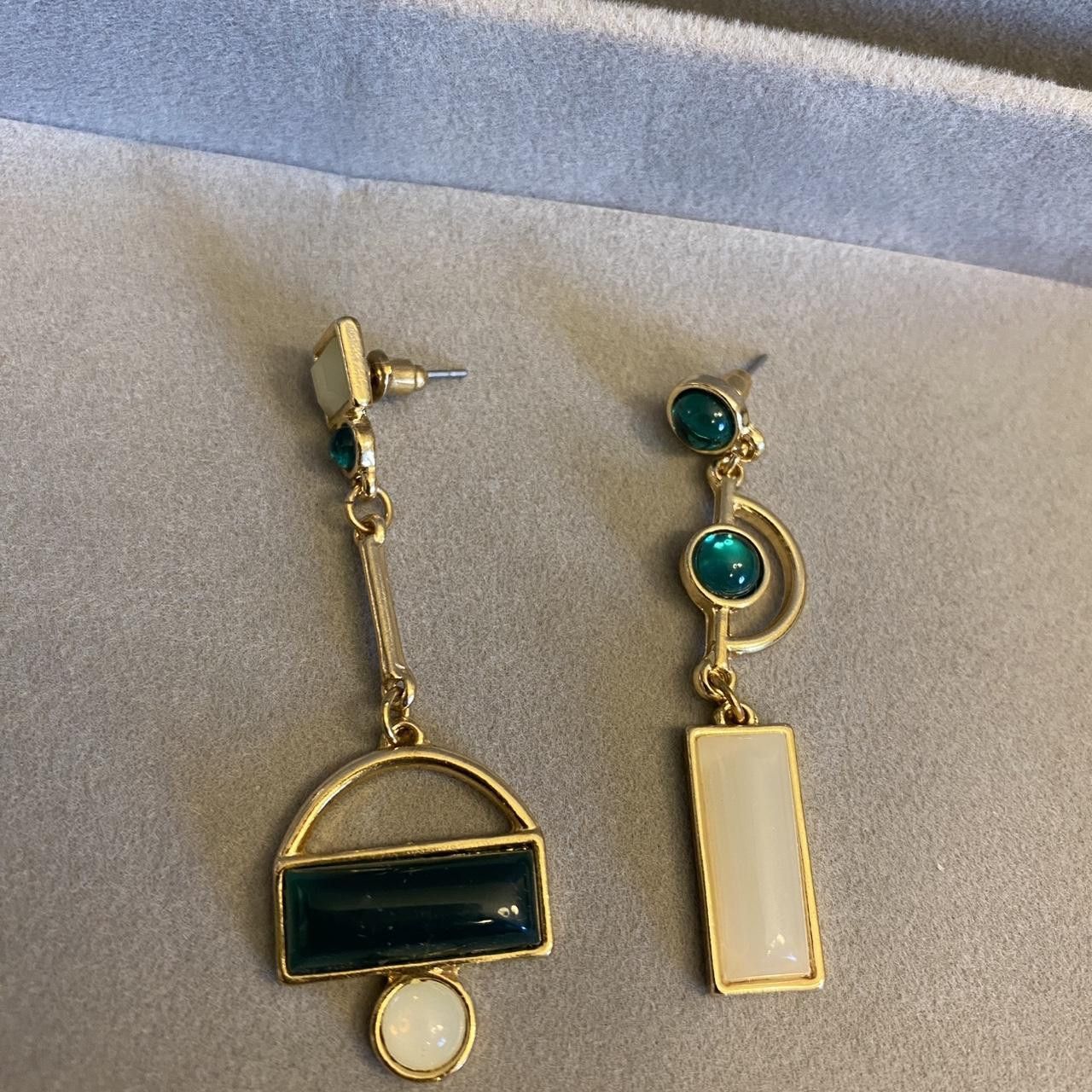Other gold green earrings Size ONE SIZE - 1 Thumbnail