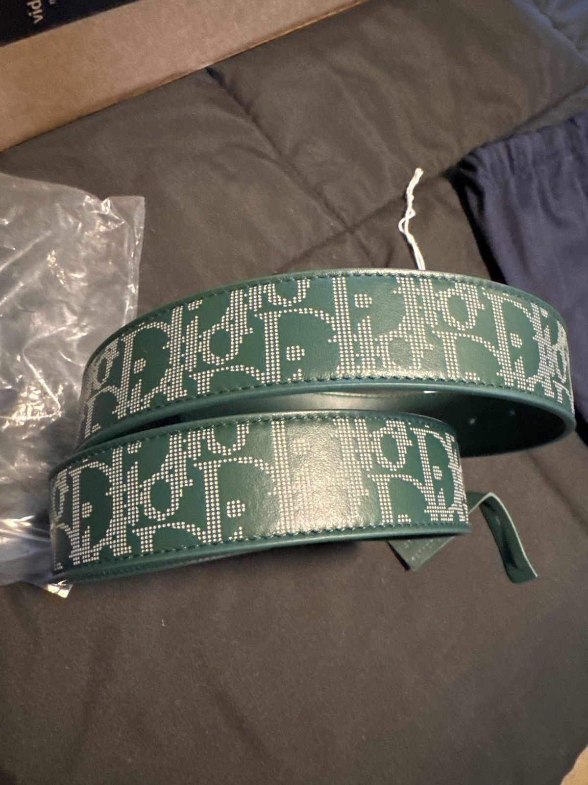 Dior DIOR Reversible Belt Strap “Forest Green” Size 34 - 5 Thumbnail