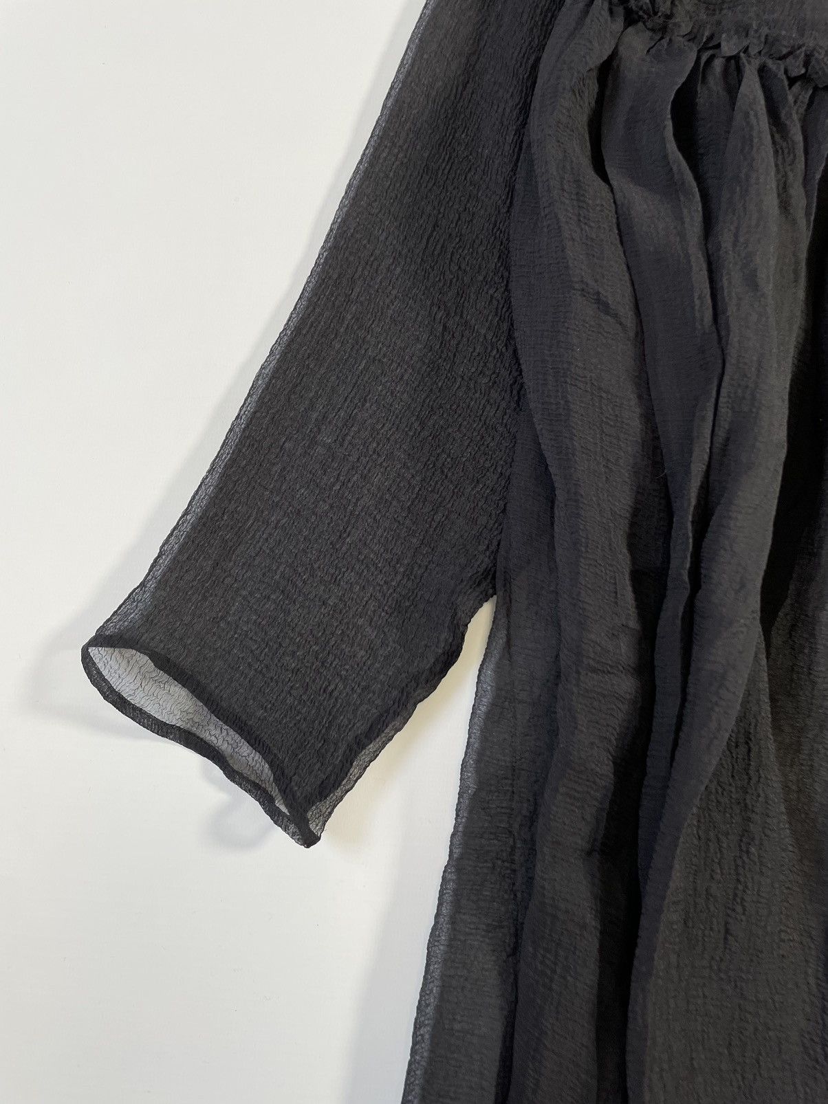 Maison Margiela A/W 04 Black Silk Voile Gown Size M / US 6-8 / IT 42-44 - 16 Thumbnail
