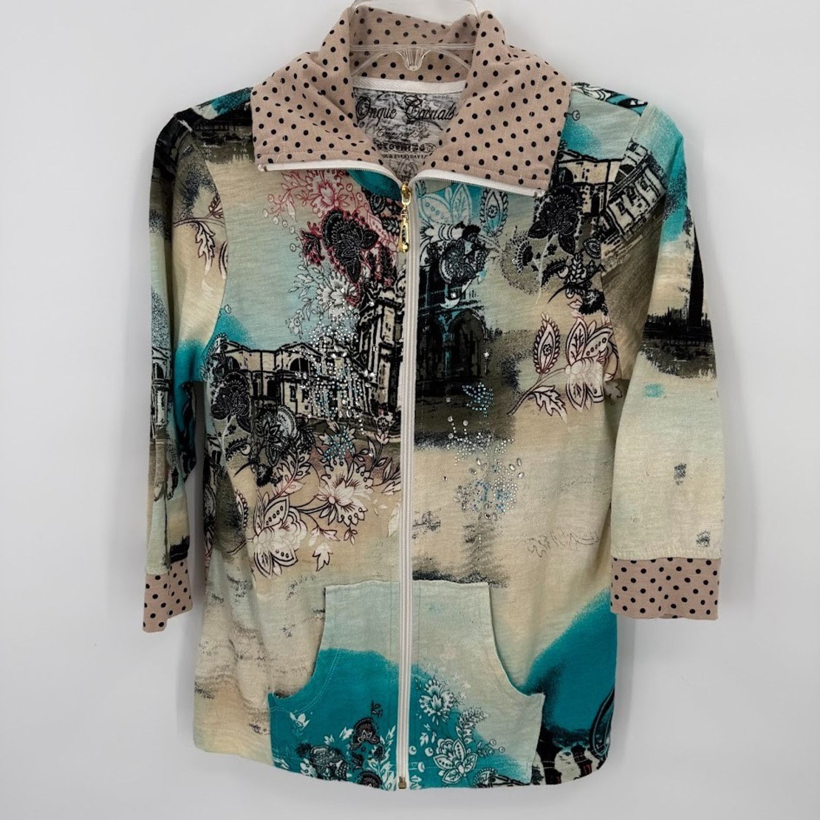 & Other Stories Unique Casuals Elements of Eque Rhinestone Zip Jacket S Size S / US 4 / IT 40 - 1 Thumbnail
