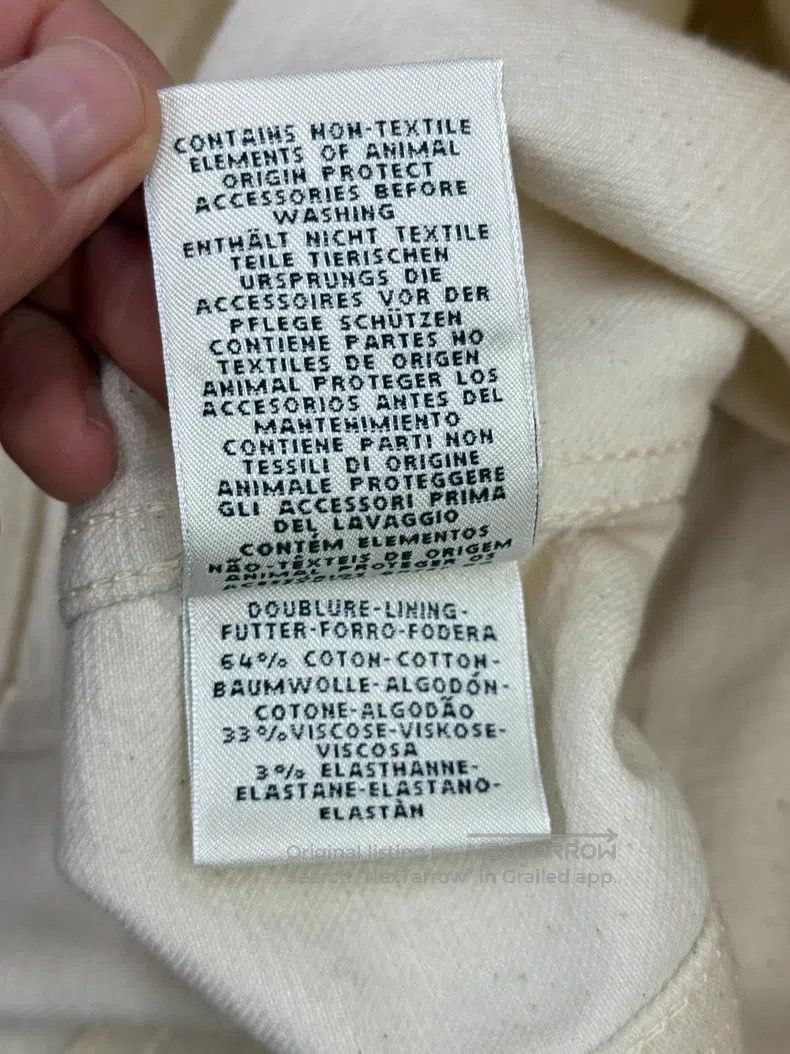 Hermes Hermes Beige Denim Jacket Size XXS / US 00 / IT 34 - 6 Thumbnail