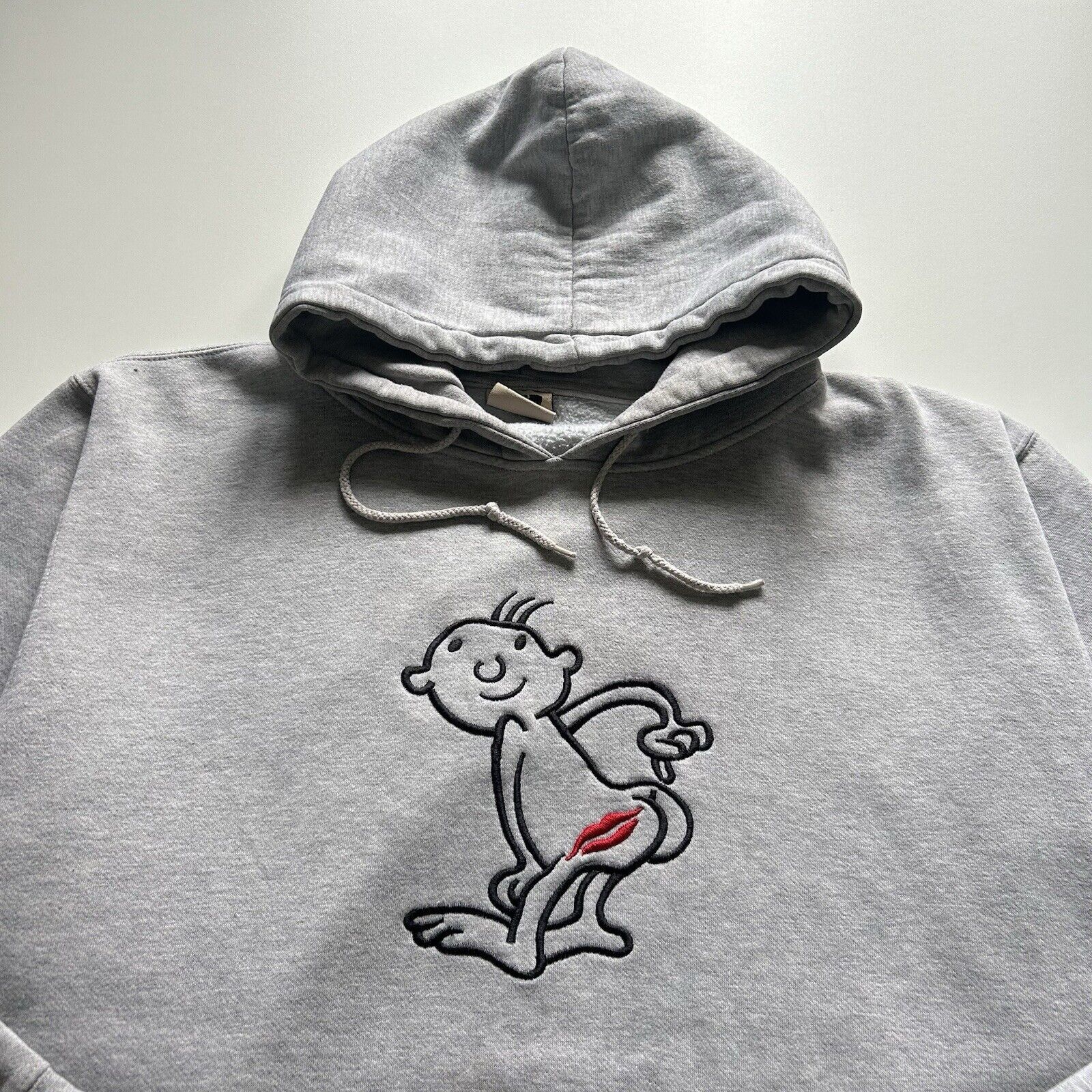Vintage Vintage Y2K Kiss My Ass Funny Art Hoodie Sweatshirt XL Rare Size US XL / EU 56 / 4 - 3 Thumbnail