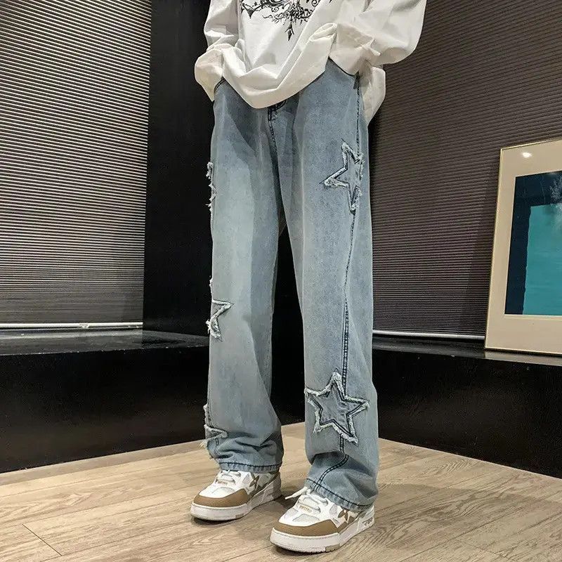 Japanese Brand Retro loose casual wide leg jeans Size US 32 / EU 48 - 3 Thumbnail