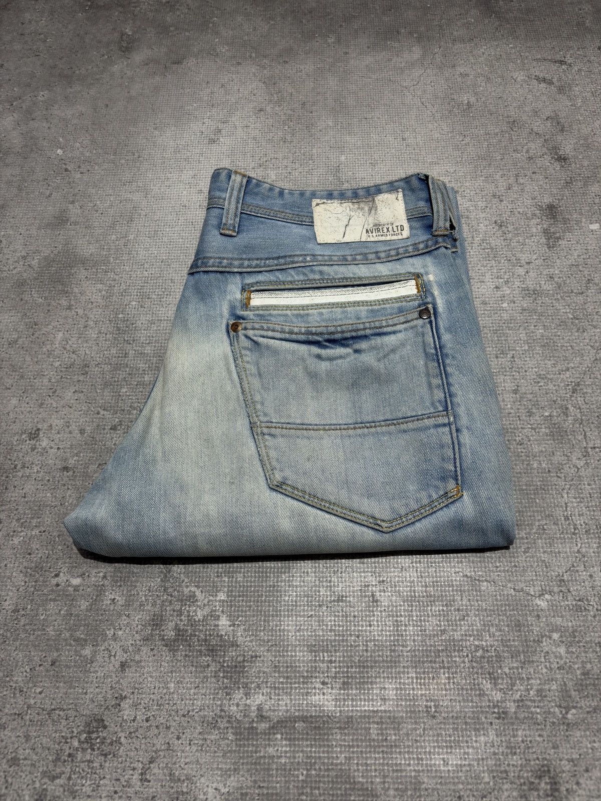 Avirex AVIREX PATCH WORK DENIM PANTS Size US 34 / EU 50 - 1 Thumbnail