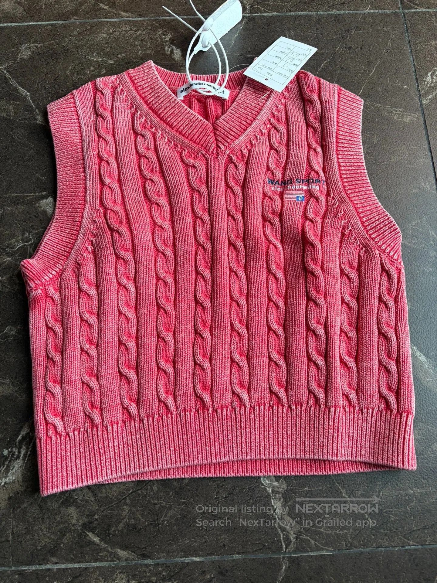 Alexander Wang Alexander Wang Cable Knit V. Size S / US 4 / IT 40 - 1 Thumbnail