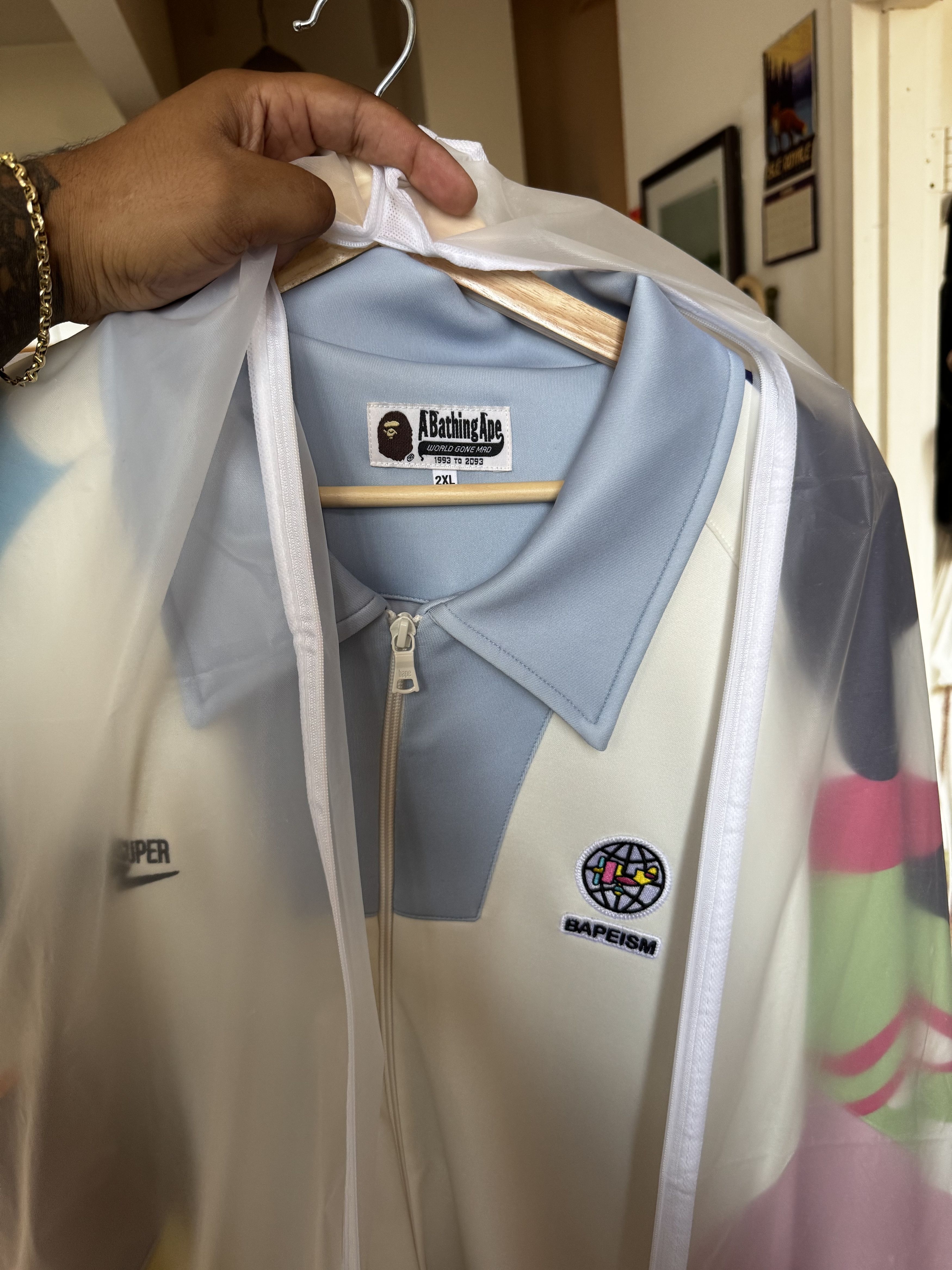 KidSuper BAPE X KidSuper Patchwork Track Jacket - Size XXL Size US XXL / EU 58 / 5 - 6 Thumbnail