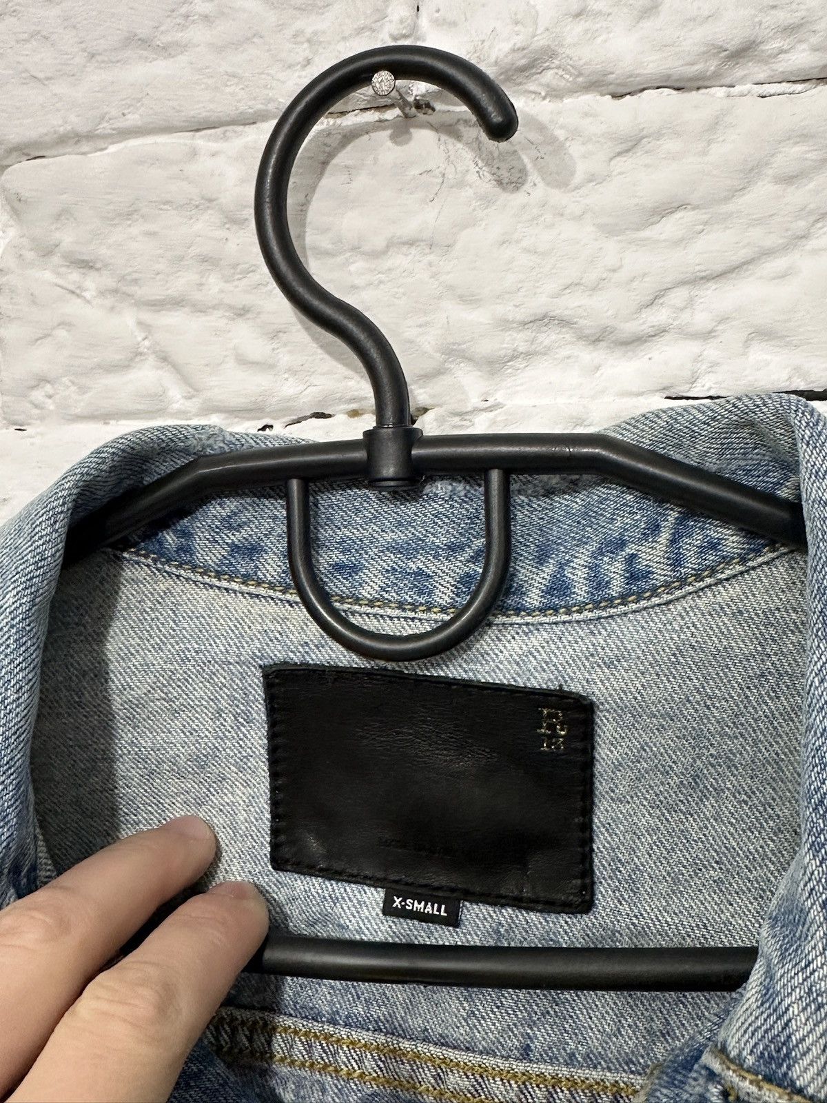 R13 R13 Sky Trucker Distressed Denim Holly Wash Women’s XS Size XS / US 0-2 / IT 36-38 - 8 Thumbnail