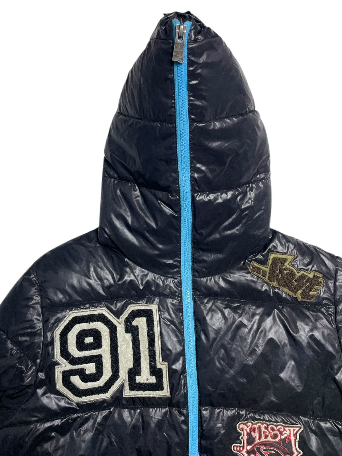 Angel Blue 2000’s Lost Enterpises - Puffer Skate Patch Jacket Size US L / EU 52-54 / 3 - 13 Thumbnail