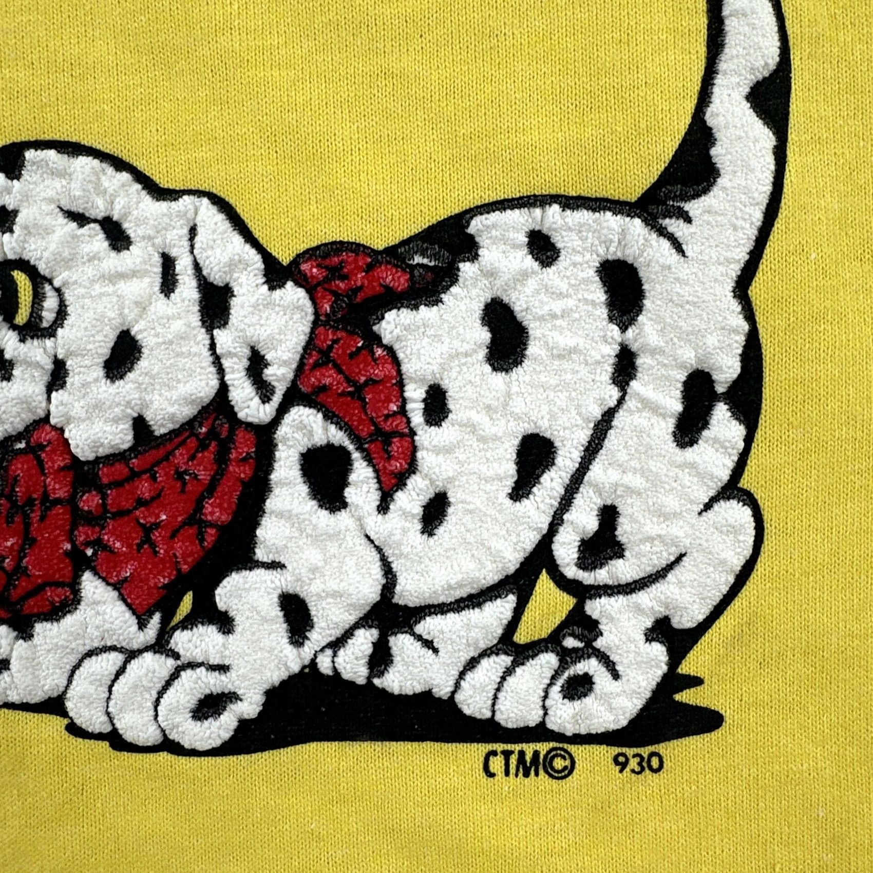 Vintage Vtg Screen Stars Best T-Shirt Yellow Dalmatian Puffy Print USA Made Crew Neck L Short Sleeve Men’s Size L Size US L / EU 52-54 / 3 - 6 Thumbnail