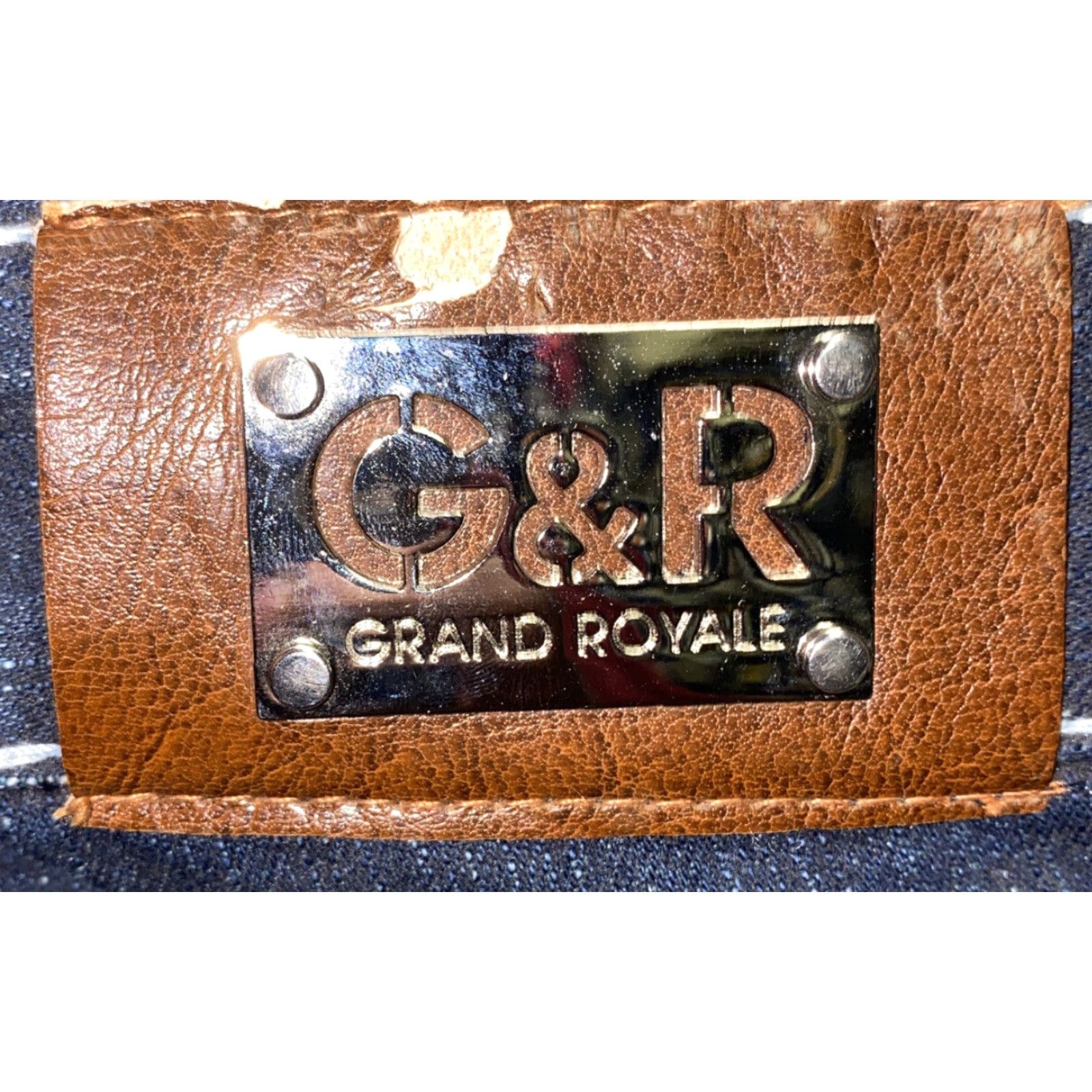 Vintage Grand Royale USA Mens Dark Wash Denim Jeans Size 36x32 Regular Fit Zip Fly Blue NWT Size US 36 / EU 52 - 7 Thumbnail