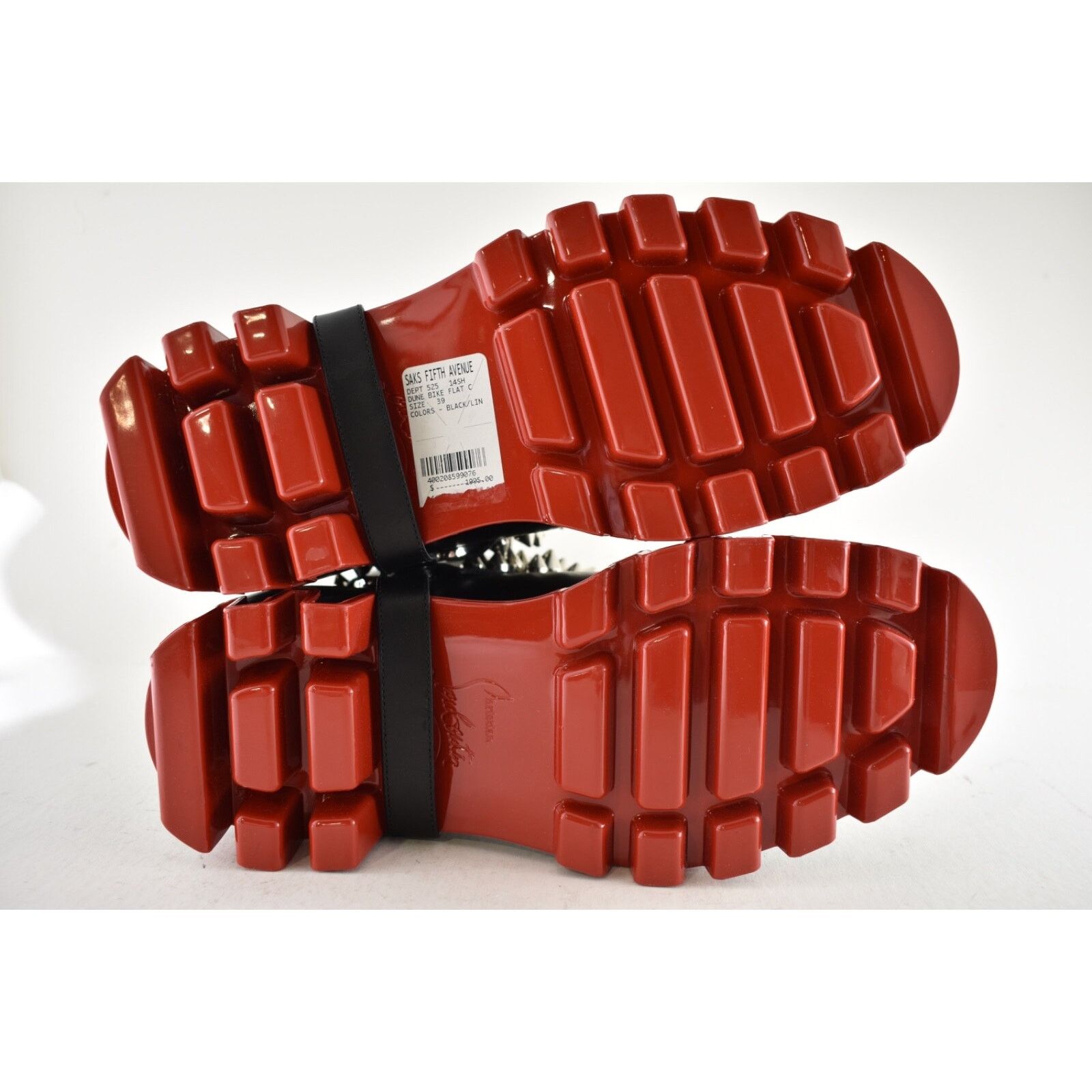 Christian Louboutin Christian Louboutin Dune Bike Spike Black Leather Platform Size US 9 / IT 39 - 20 Thumbnail