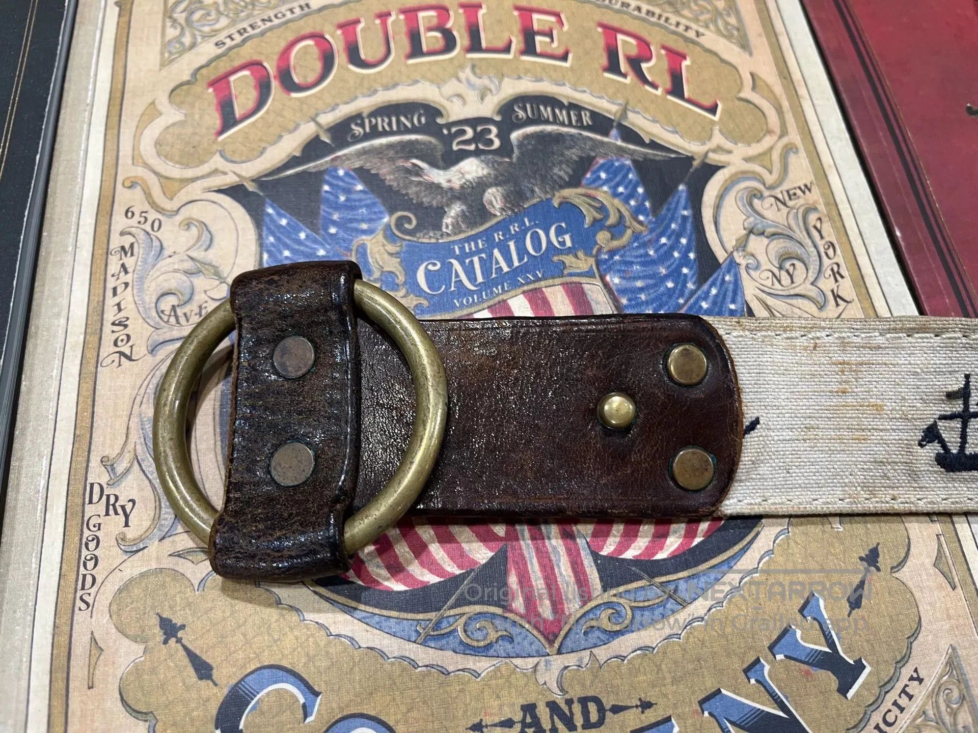 RRL Ralph Lauren rrl limited edition leather belt by ralph lauren. Size ONE SIZE - 3 Thumbnail