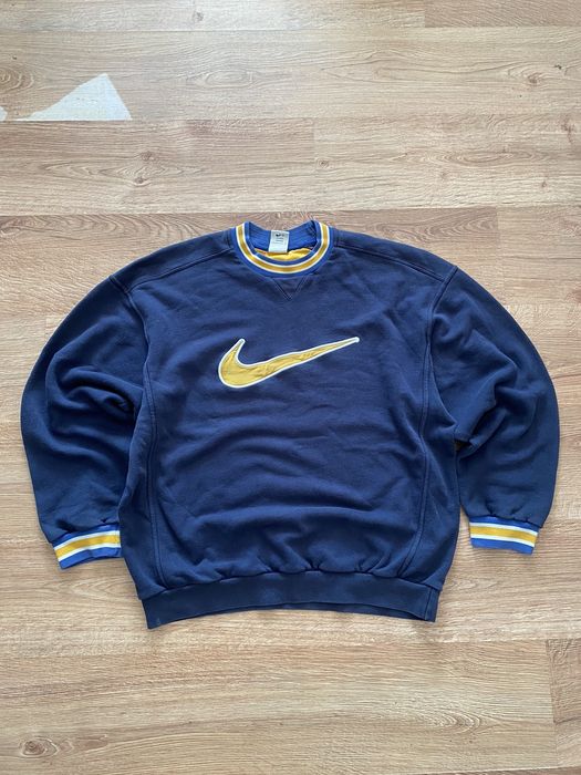 Dark blue discount vintage nike sweatshirt