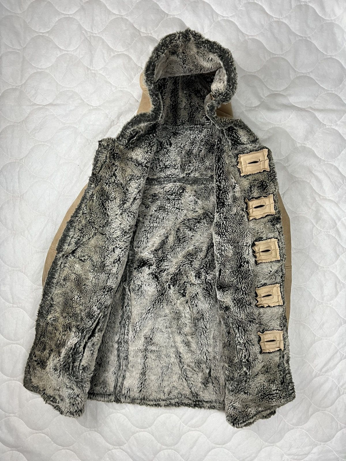 If Six Was Nine PPFM Suede Coat Jacket with Fur Sherpa Lined Size US M / EU 48-50 / 2 - 8 Thumbnail