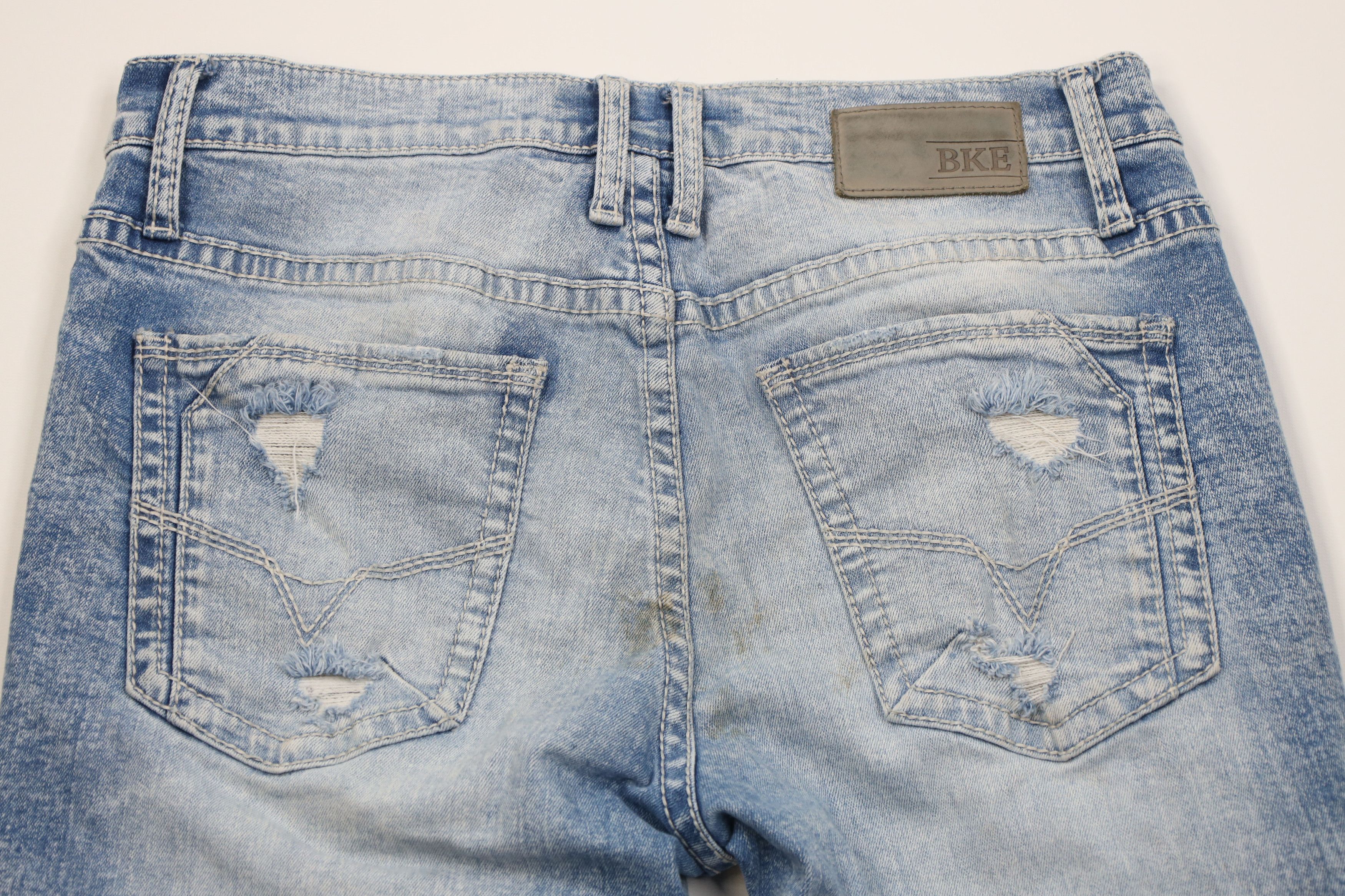 Vintage Buckle BKE Acid Wash Jake Straight Leg Denim Jeans Blue Size US 34 / EU 50 - 12 Thumbnail
