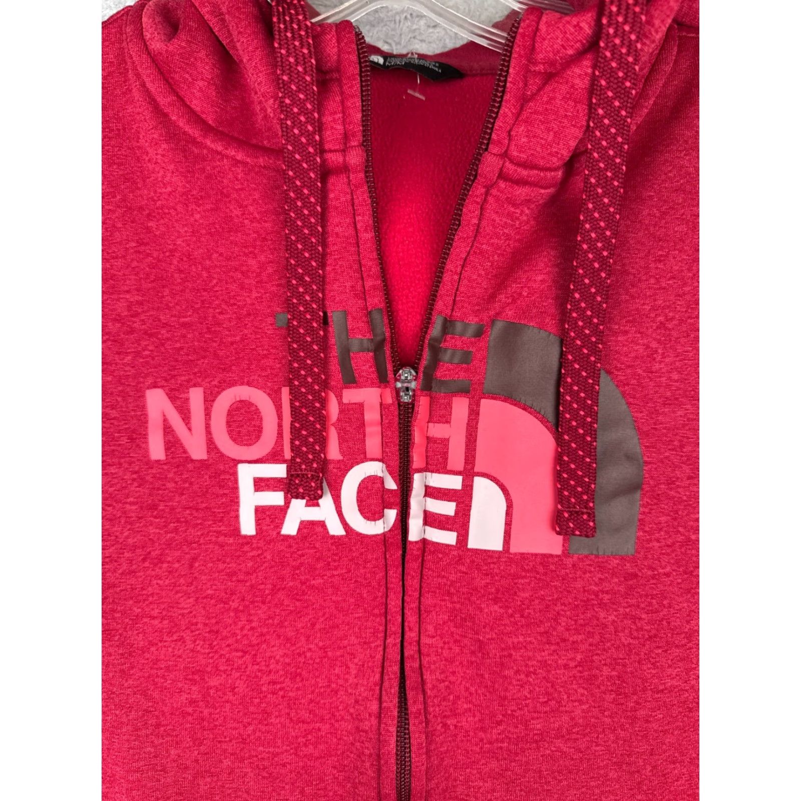 The North Face The North Face Hoodie Medium Red Hoody Hoodie Full Zip Pockets Polyester Womens Size M / US 6-8 / IT 42-44 - 7 Thumbnail