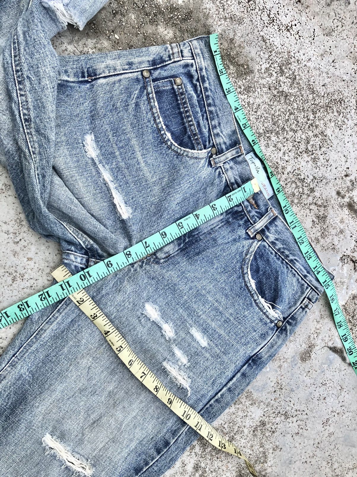 Hypebeast FLARED⚡️⚡️TEQUILA DISTRESSED JEANS Size US 30 / EU 46 - 8 Thumbnail