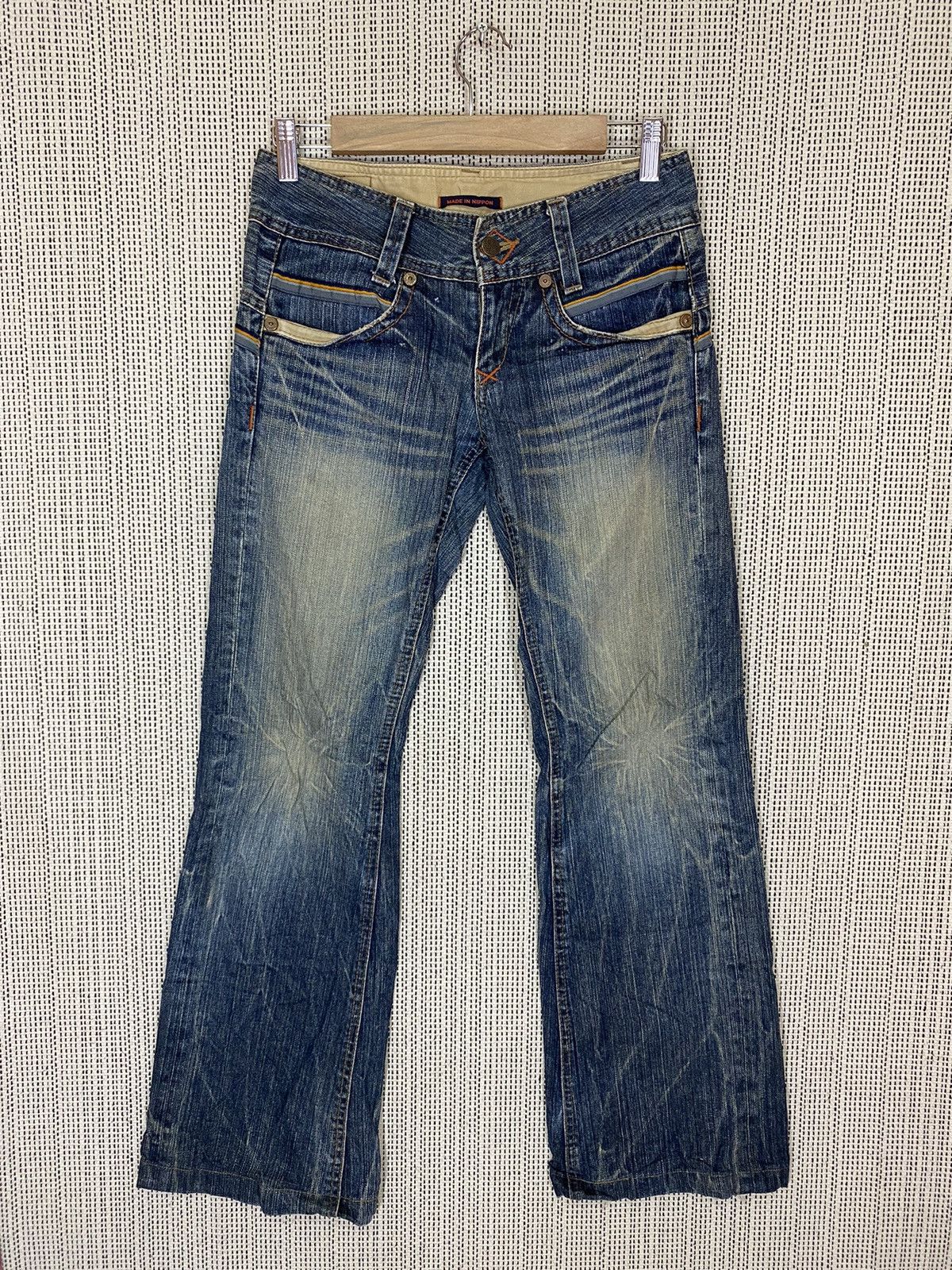 GOSTAR DE FUGA × Japanese Brand ‼️JAPANASE BRAND ET DENIM FLARED DISTRESSED‼️ Size US 29 - 2 Thumbnail