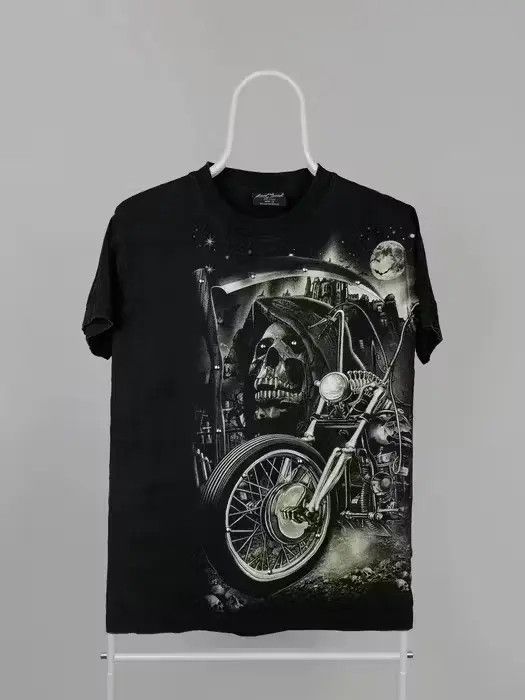 Vintage Vintage 90s T Shirt Skull Rock Skeleton Logo Size S Size US S / EU 44-46 / 1 - 1 Thumbnail