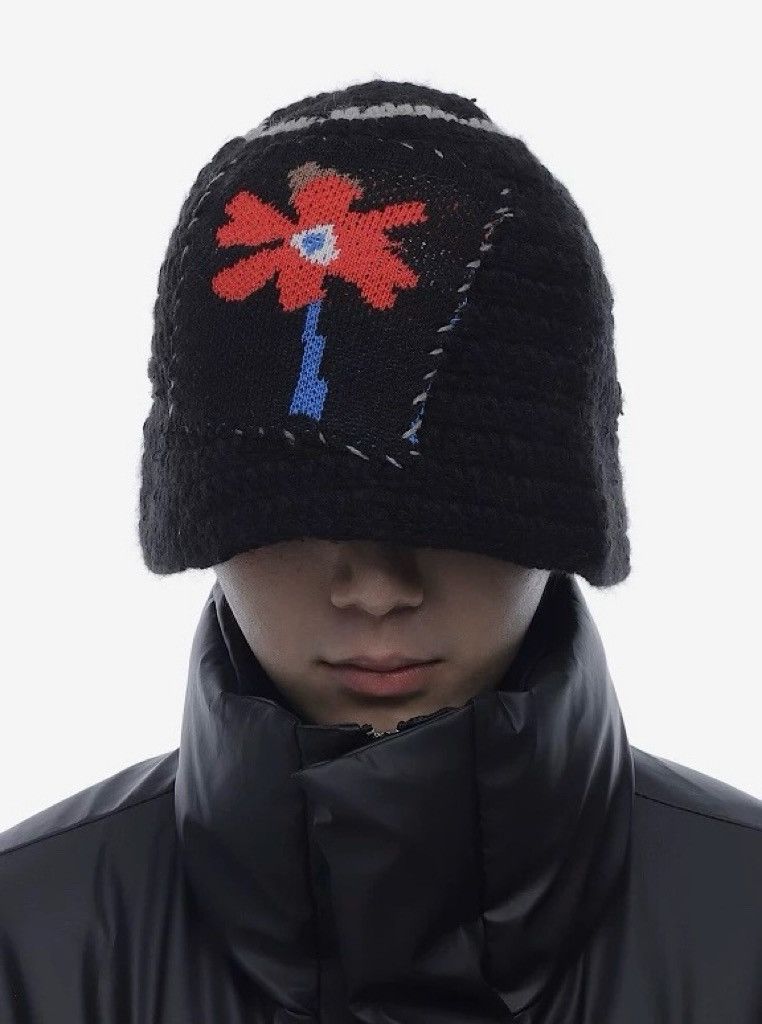 Japanese Brand Outdoor retro floral knitted tulip hat bucket hat Size ONE SIZE - 1 Thumbnail