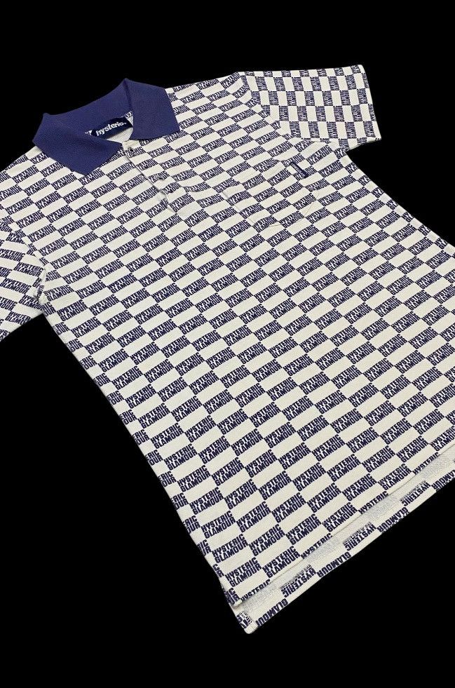 Hysteric Glamour × Japanese Brand Rare🔥Vintage Hysteric Glamour Full Writing Print Polo Shirt Size US M / EU 48-50 / 2 - 20 Thumbnail