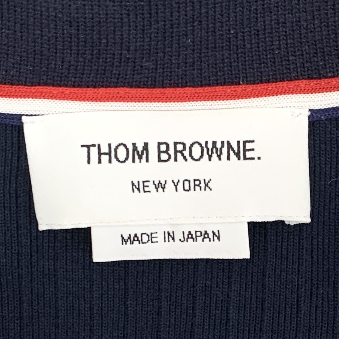 Thom Browne Thom Browne Four-Bar Polo Navy (1) Size US S / EU 44-46 / 1 - 5 Thumbnail