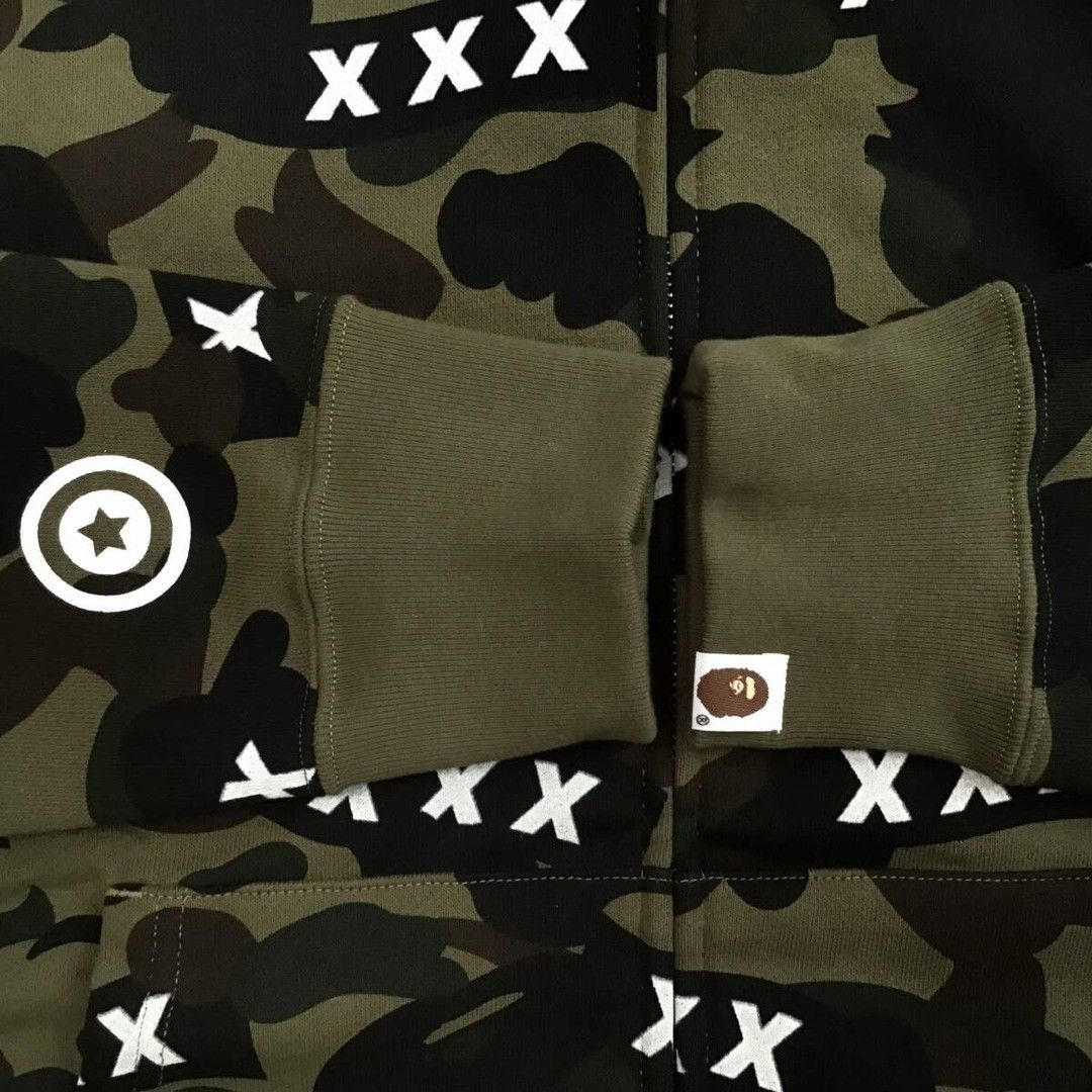 Bape BAPE × GOD SELECTION XXX Shark Full Zip Hoodie a bathing ape Size US L / EU 52-54 / 3 - 7 Thumbnail