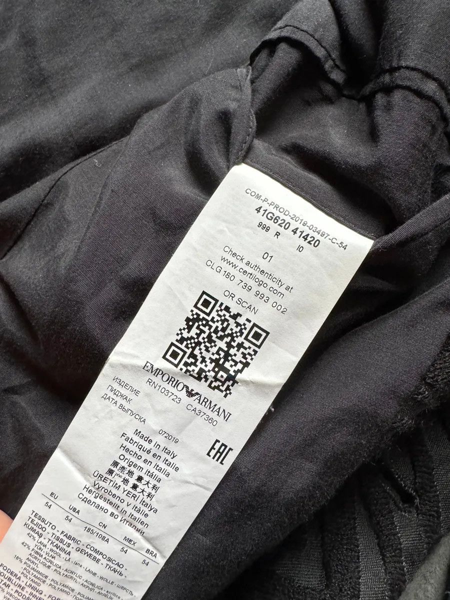 Emporio Armani AW2019 Emporio Armani Psychadelic Brut 3D Blazer Size 44R - 8 Thumbnail