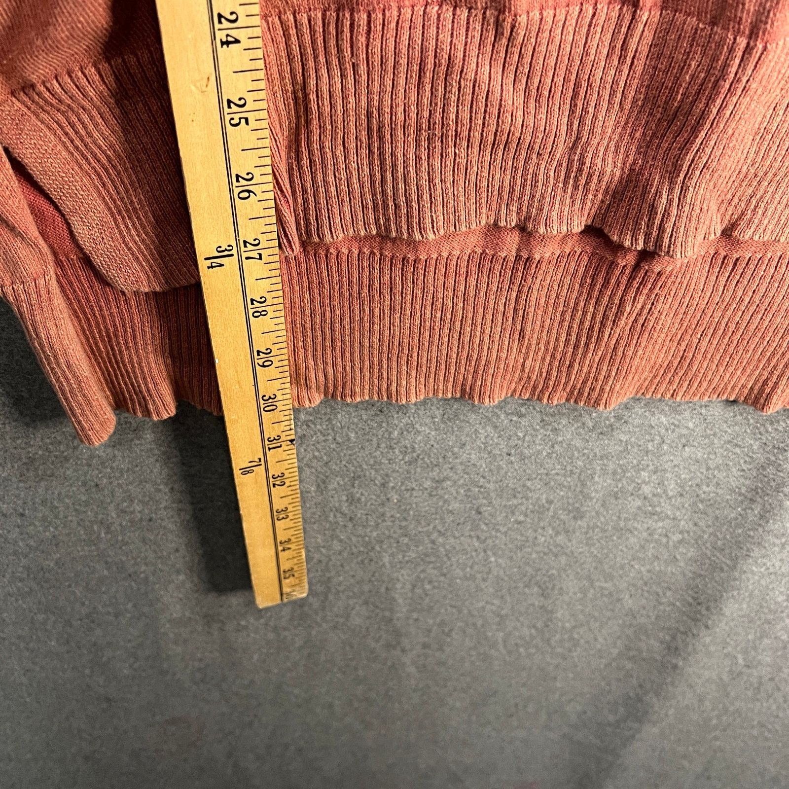 Other LOGO by Lori Goldstein Sun Faded Cotton V-Neck Sweater Size M / US 6-8 / IT 42-44 - 4 Thumbnail
