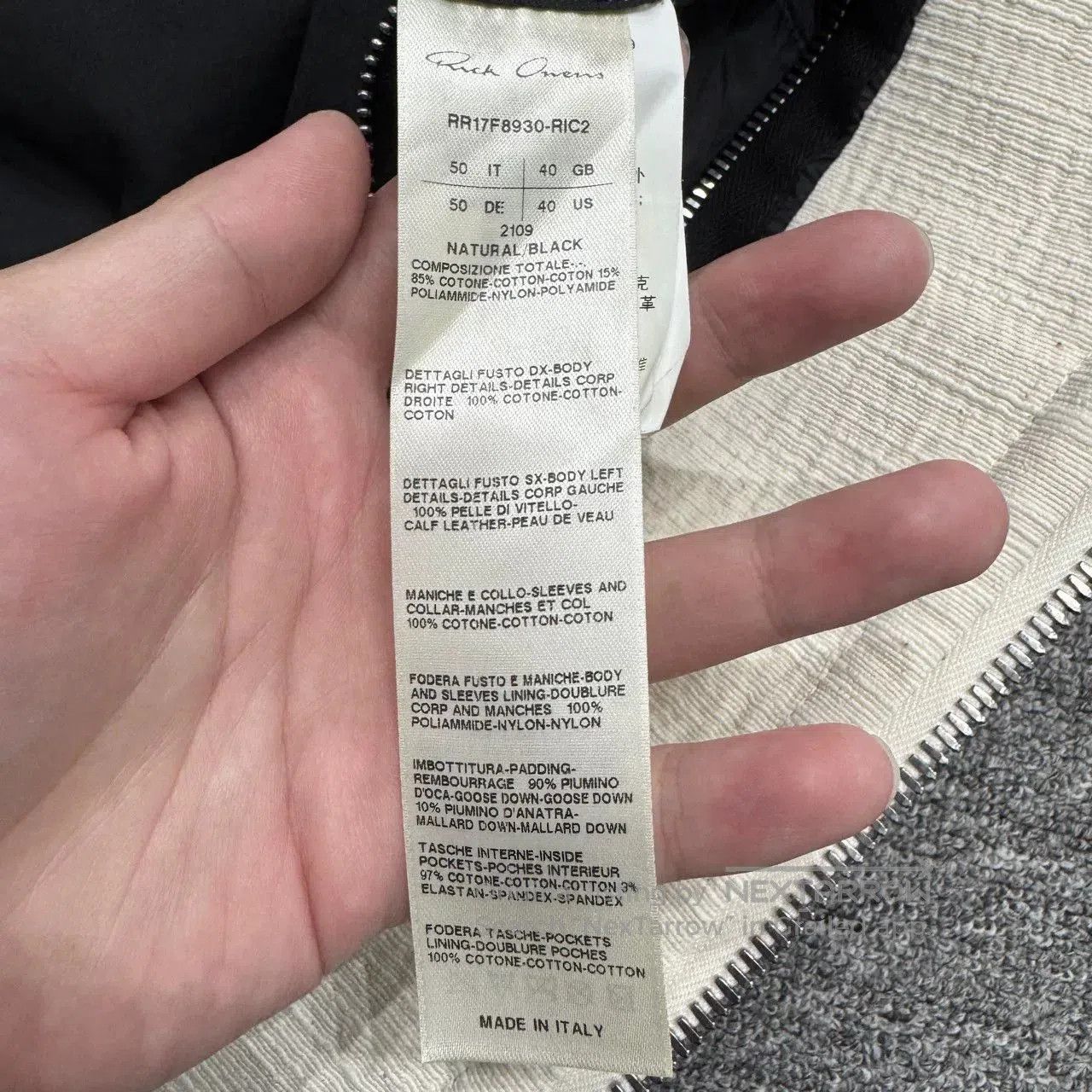 Rick Owens Rick Owens Black White Colorblock Down Coat. Size US M / EU 48-50 / 2 - 4 Thumbnail