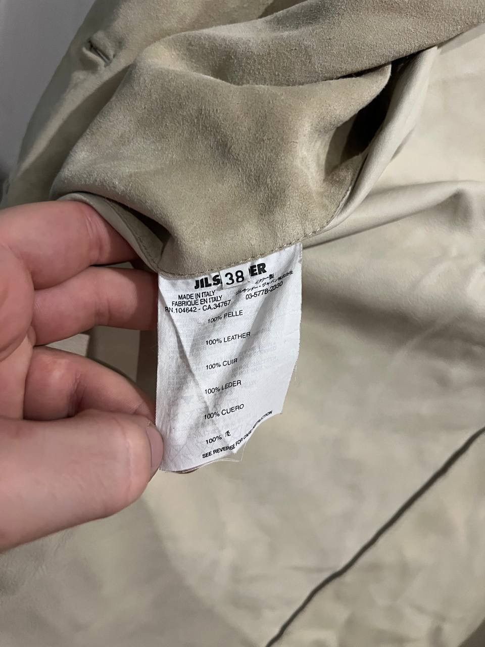 Jil Sander JIL SANDER RARE VINTAGE ARCHIVAL LEATHER BUTTON BLAZERJACKET Size XS / US 0-2 / IT 36-38 - 8 Thumbnail