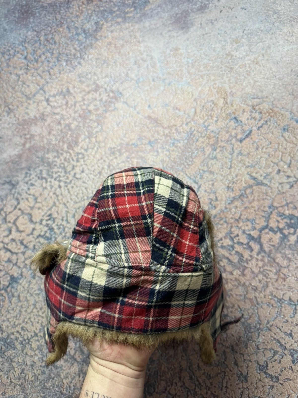 Japanese Brand Vintage Y2K fuzzy fur ushanka hat punk Japanese mohair Size ONE SIZE - 6 Thumbnail
