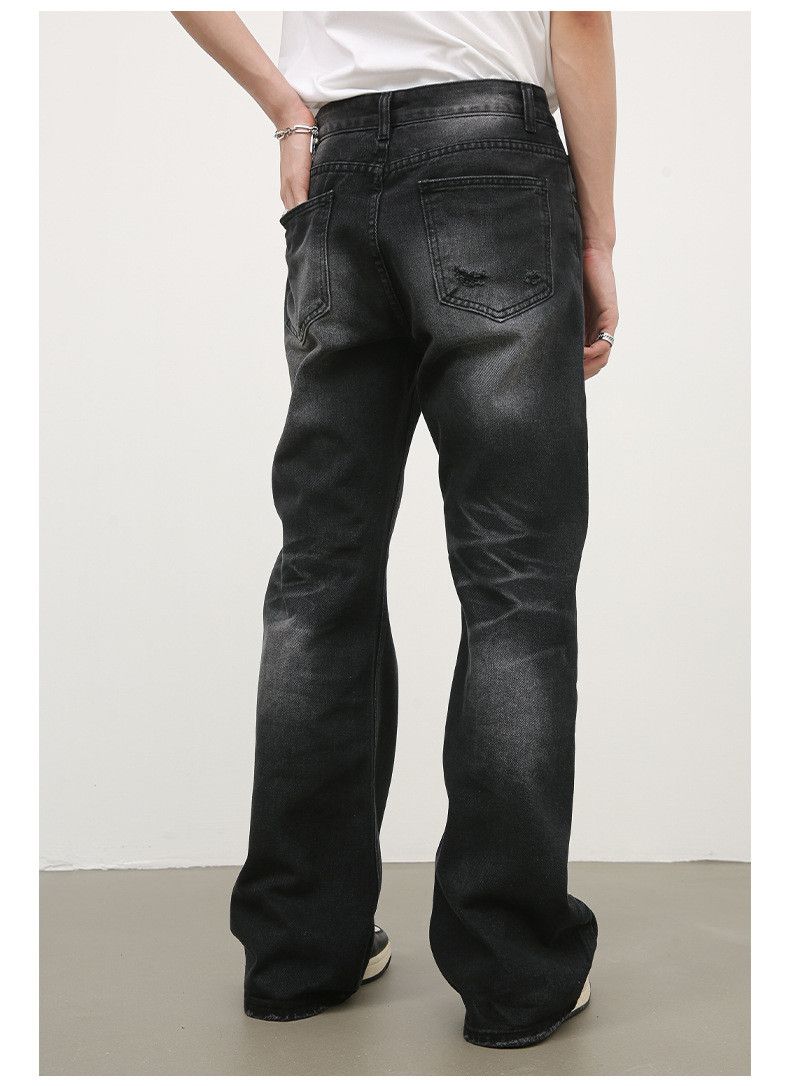 Japanese Brand × Jean American high street lightning crack washed jeans for men Size US 32 / EU 48 - 3 Thumbnail