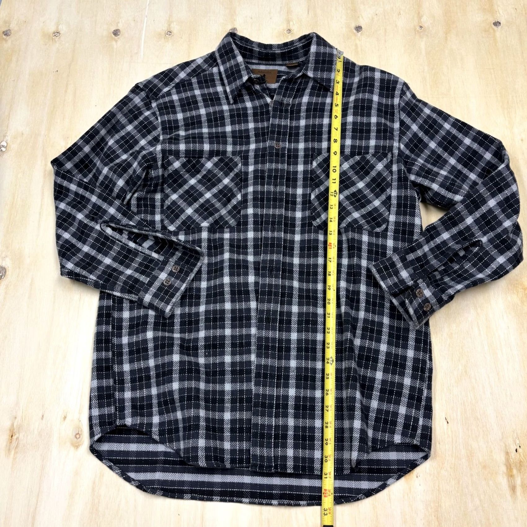 Vintage St. John's Bay Shirt Mens LT Black Plaid Long Sleeve Button Up Casual Flannel Size US L / EU 52-54 / 3 - 4 Thumbnail