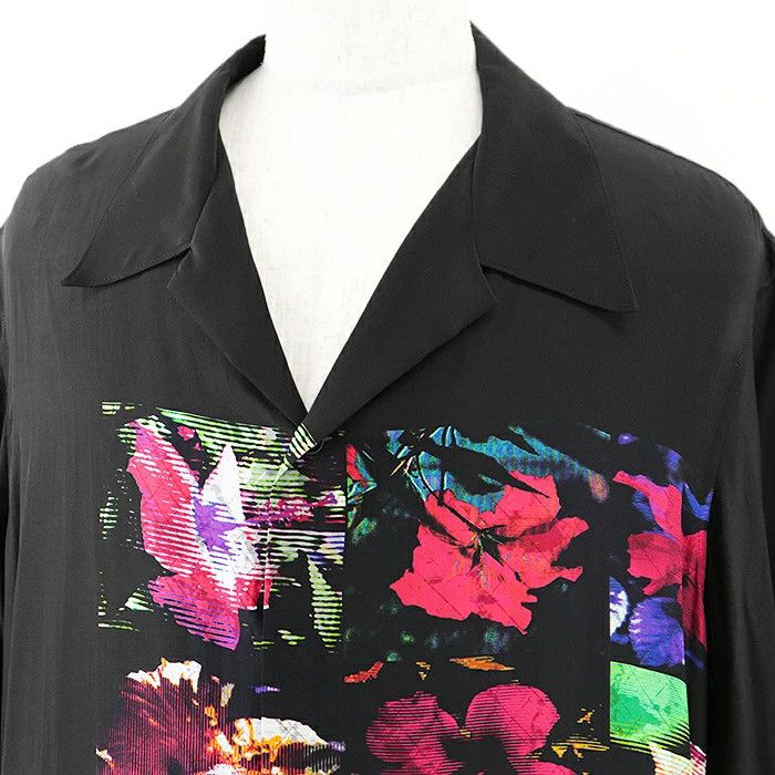 Yohji Yamamoto yohji yamamoto pour homme floral silk 100% short sleeve Size US M / EU 48-50 / 2 - 2 Thumbnail