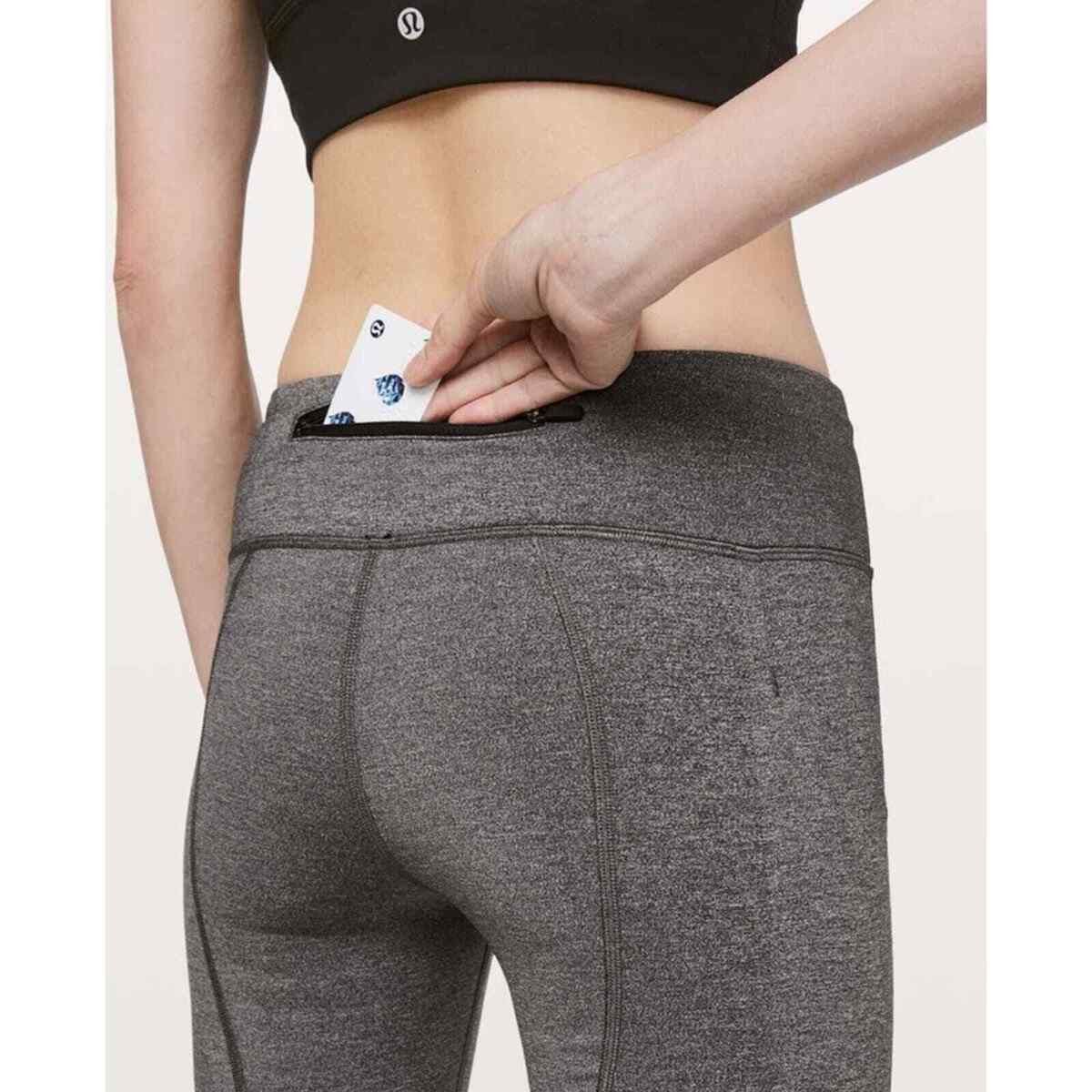 Lululemon Lululemon Luxtreme Gray Cropped Leggings size 6 Size 28" / US 6 / IT 42 - 2 Thumbnail