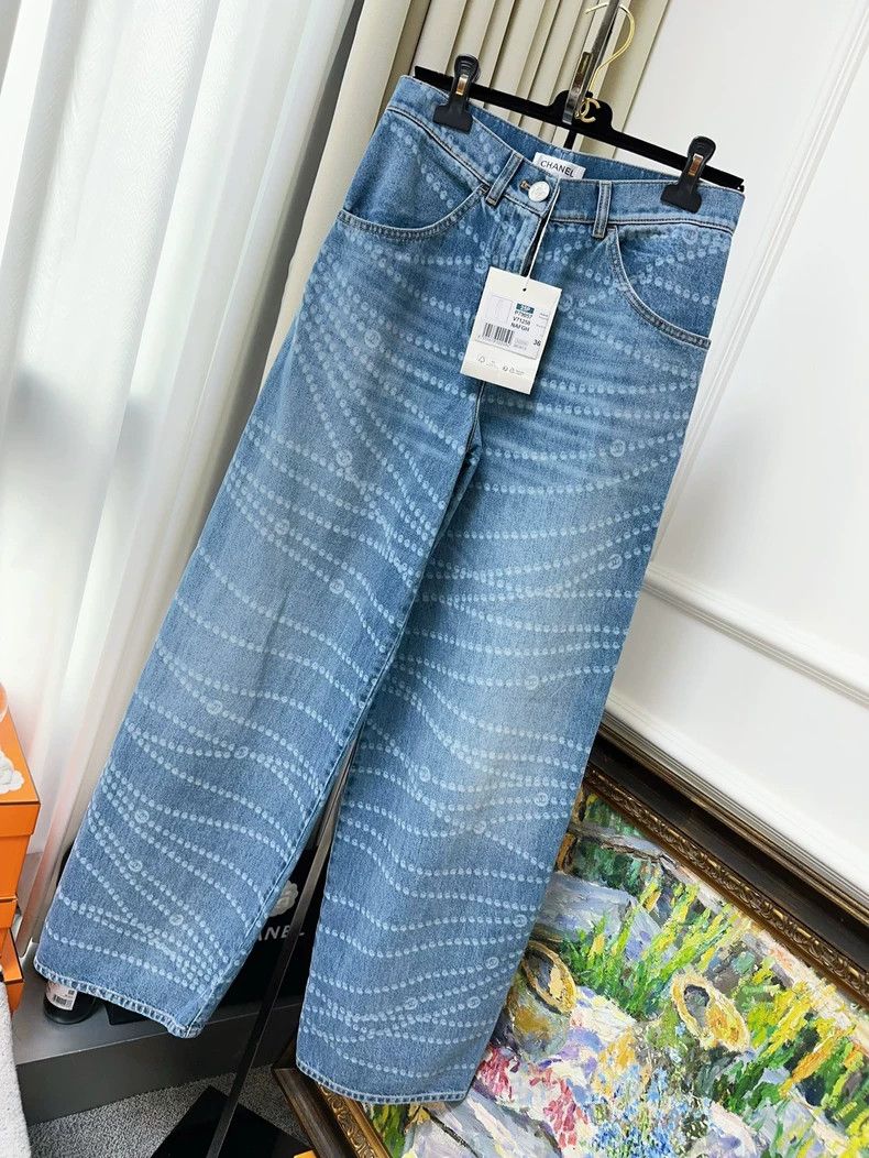 Chanel Chanel 25P popular pearl medium blue jeans Size 24" / US 00 / IT 34 - 1 Thumbnail