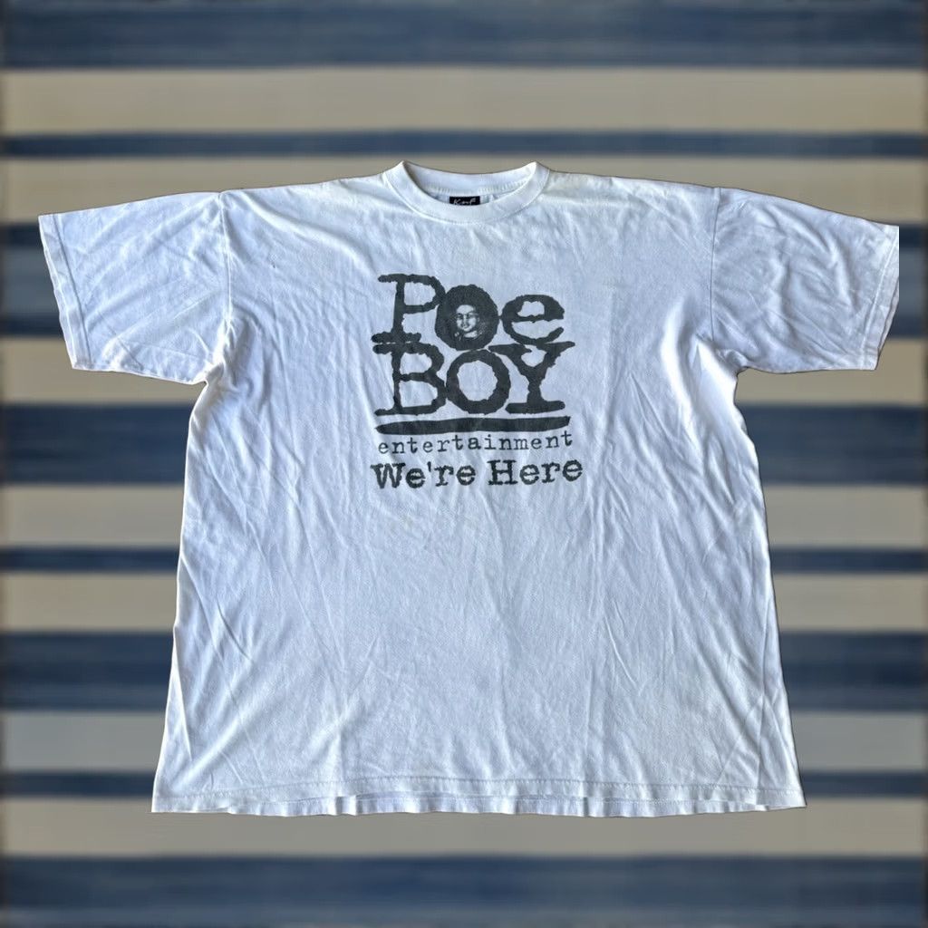 Vintage VINTAGE Touch of Gold T-Shirt 4XL White Short Sleeve Crew Neck Men 90s Miami Poe Boy Entertainment Logo Size US XXL / EU 58 / 5 - 1 Thumbnail