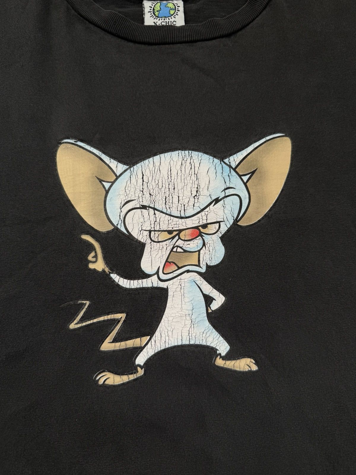Cartoon Network × Vintage × Warner Bros Archive 90s Pinky & The Brain Angry Faded T-shirt Distressed Size US XL / EU 56 / 4 - 9 Thumbnail