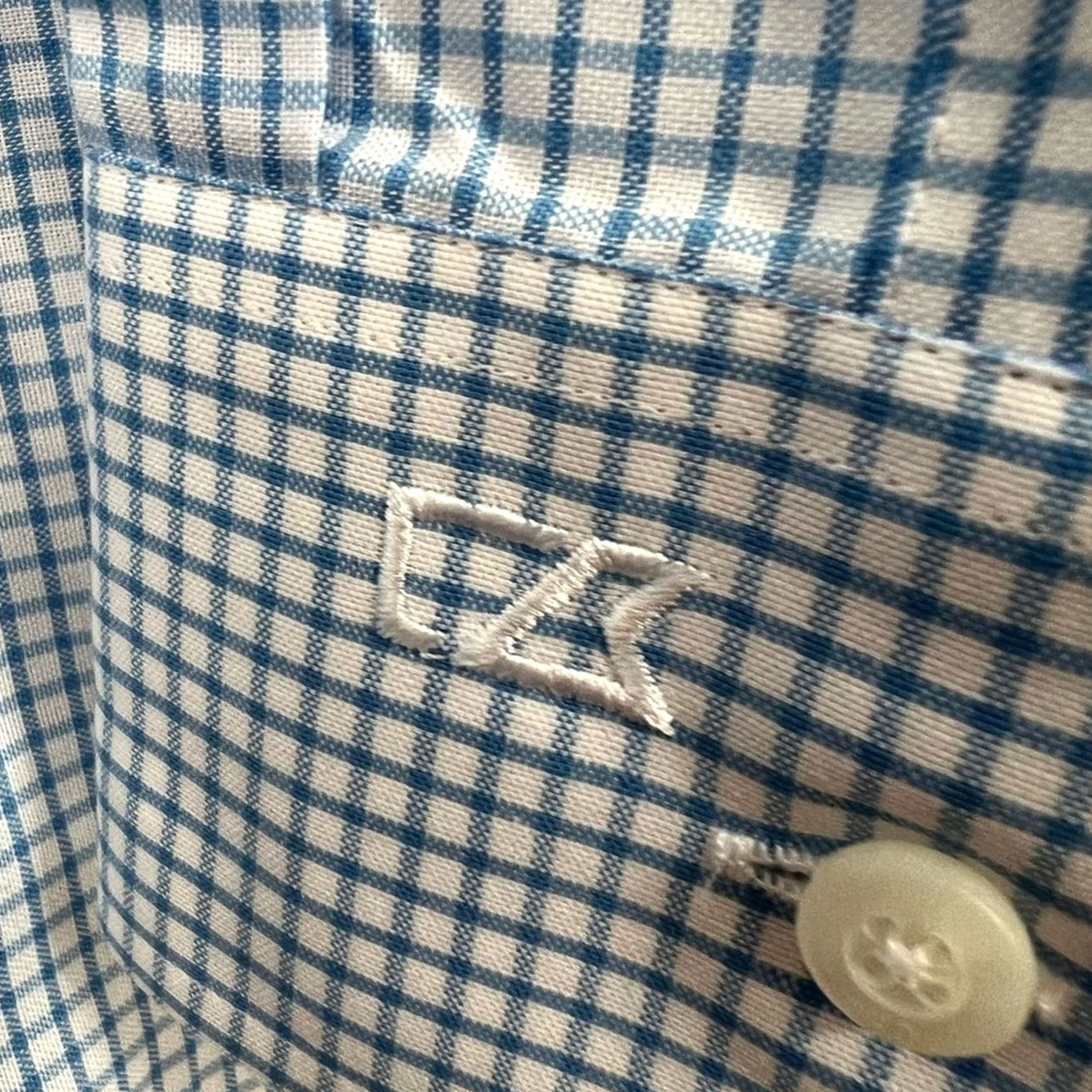 Cutter & Buck Cutter & Buck Shirt Men L Large Tattersall Blue NWT Sothebys Easy Care Long Sleeve Size US L / EU 52-54 / 3 - 4 Thumbnail