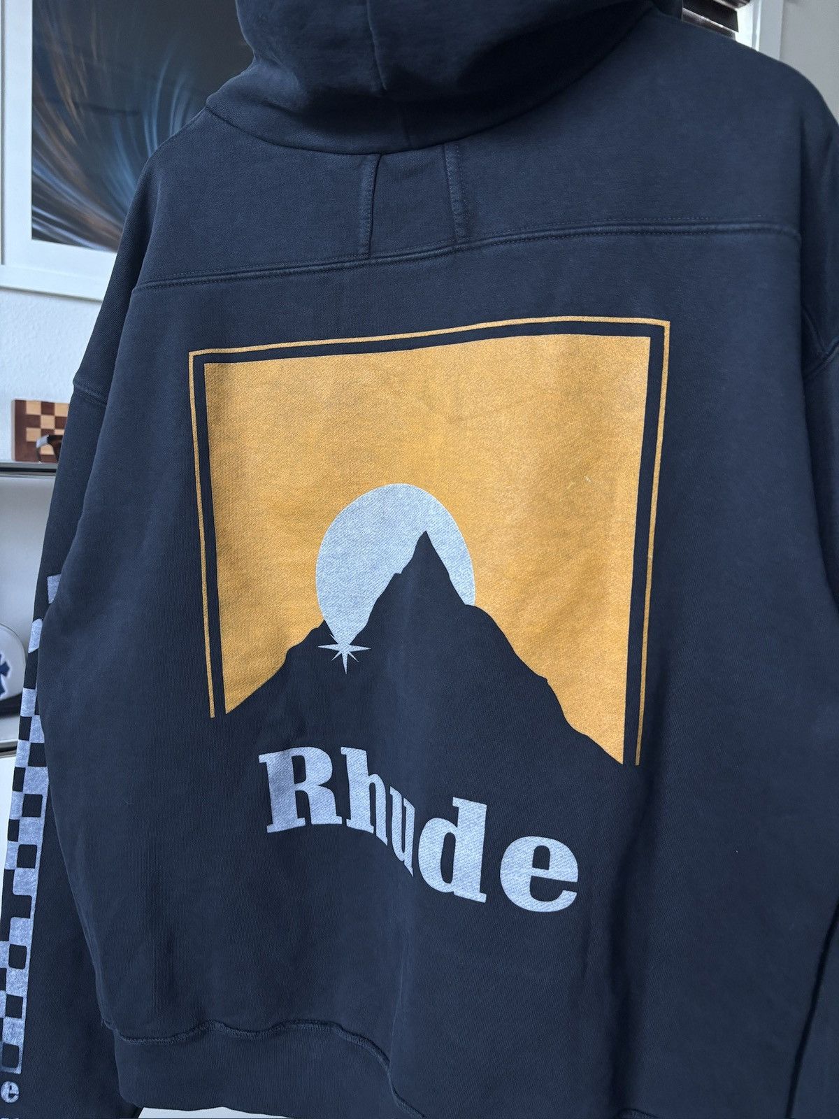 Rhude RHUDE | MOONLIGHT LOGO HOODIE BLACK Size US M / EU 48-50 / 2 - 7 Thumbnail