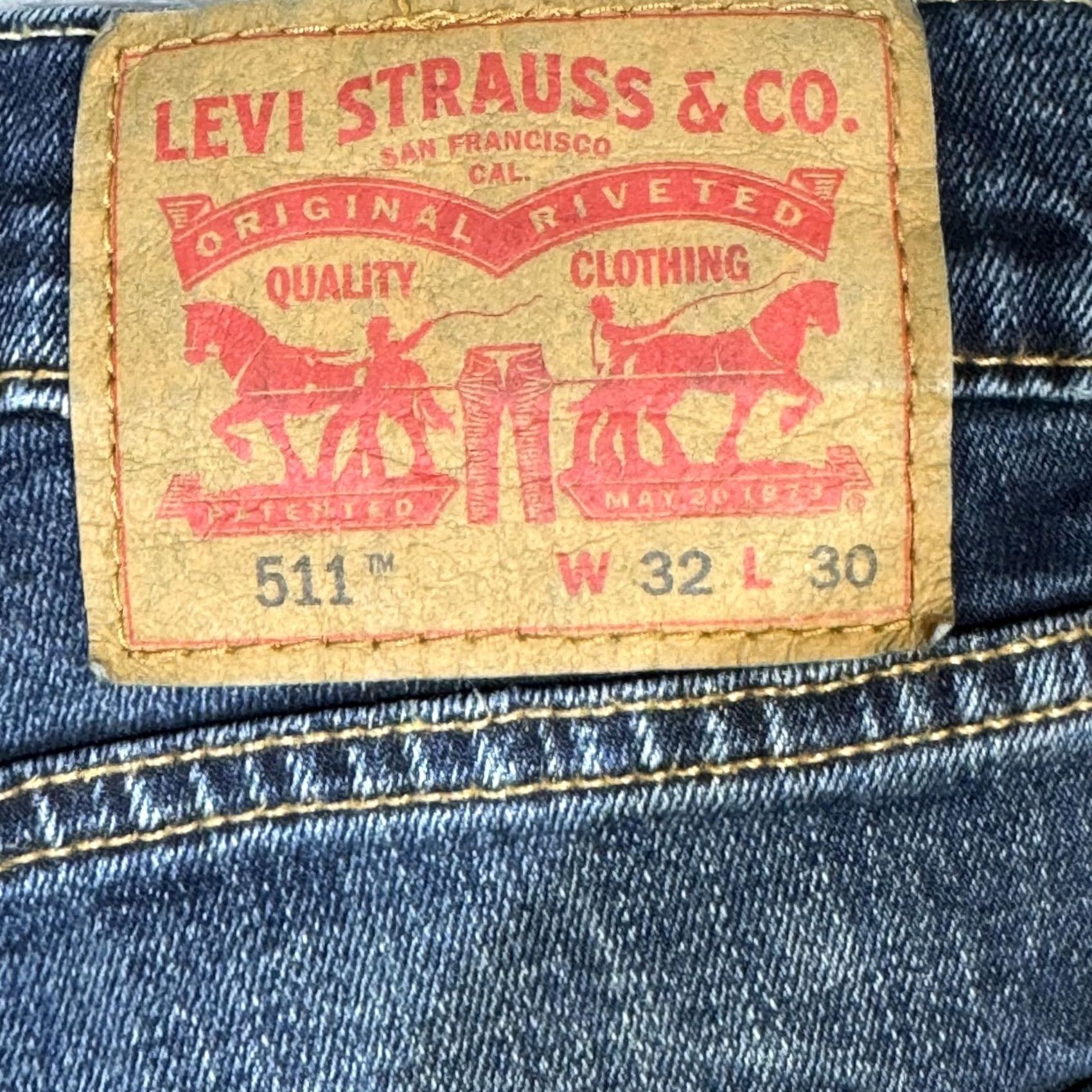 Levi's VINTAGE Levis 559 Jeans Men's 34x30 Blue Relaxed Straight Denim 5-Pocket Zip Fly Size US 34 / EU 50 - 3 Thumbnail