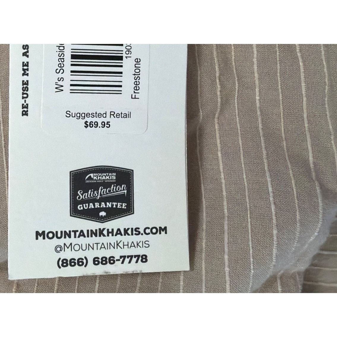 Mountain Khakis NWT Mountain Khakis 8R Lightweight Pinstripe Pants Beige New Size 30" / US 8 / IT 44 - 7 Thumbnail